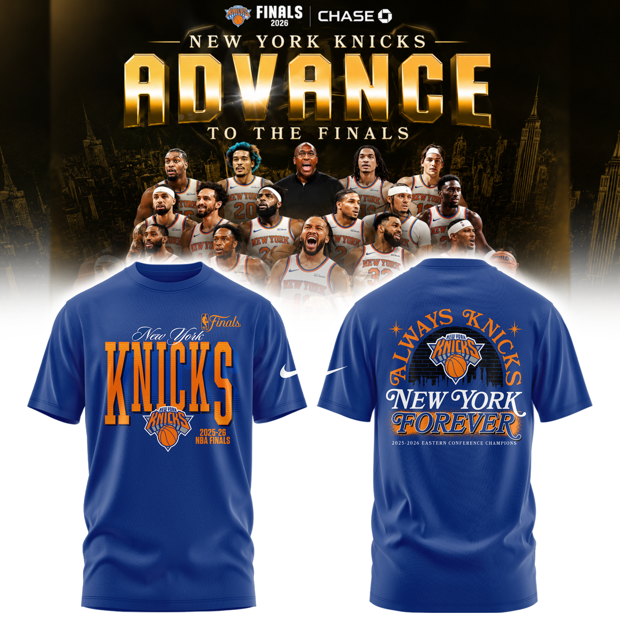 New York Knicks 2026 NBA Finals Limited Edition Tshirt | Cap | Joggers