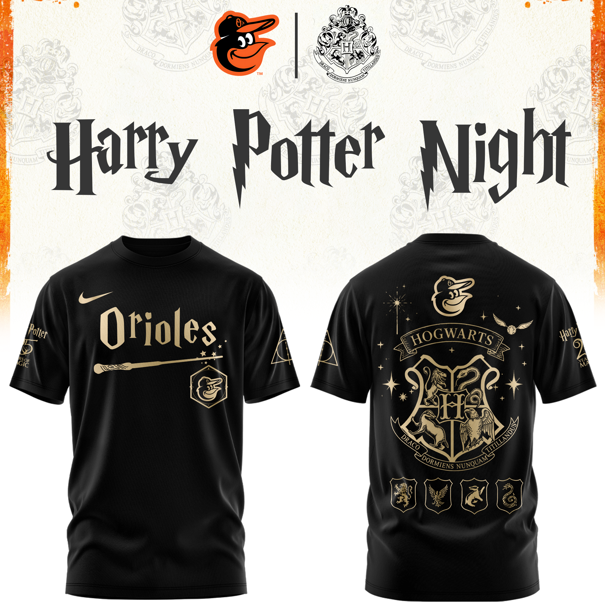 Baltimore Orioles Baseball Harry Potter Limited Edition Tshirt