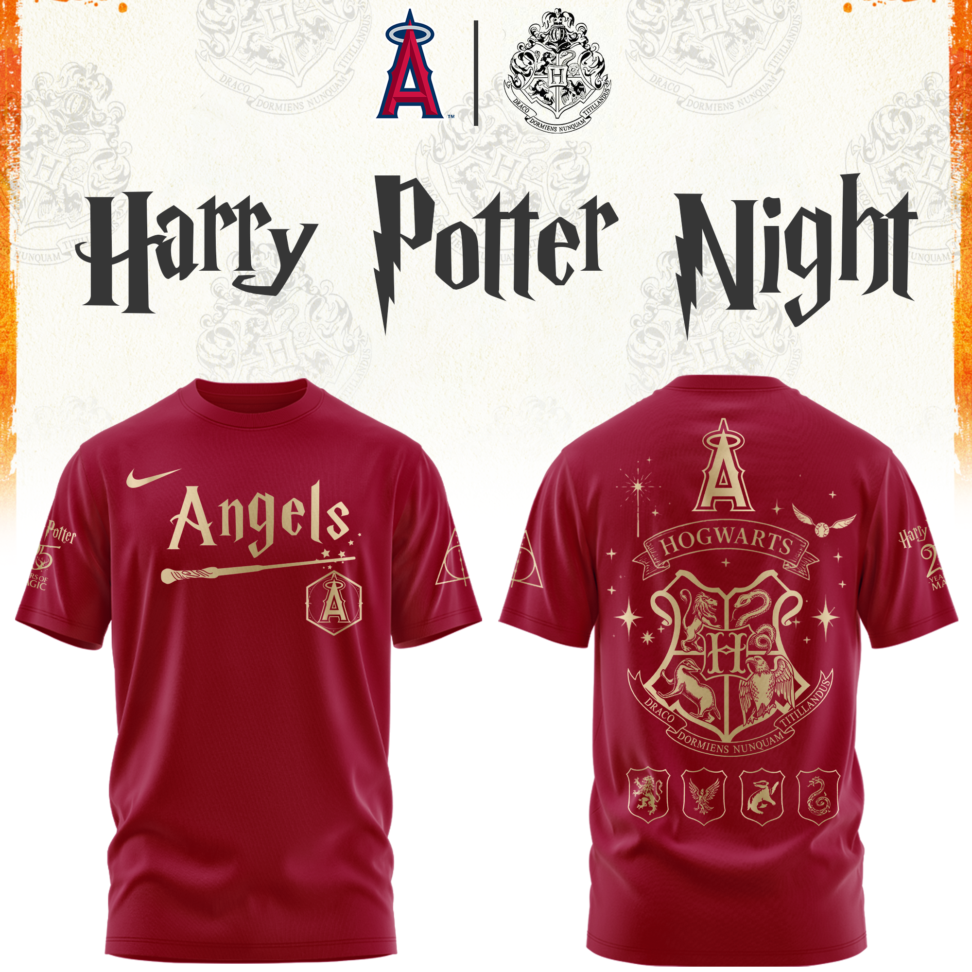 Los Angeles Angels Harry Potter Limited Edition Tshirt v2