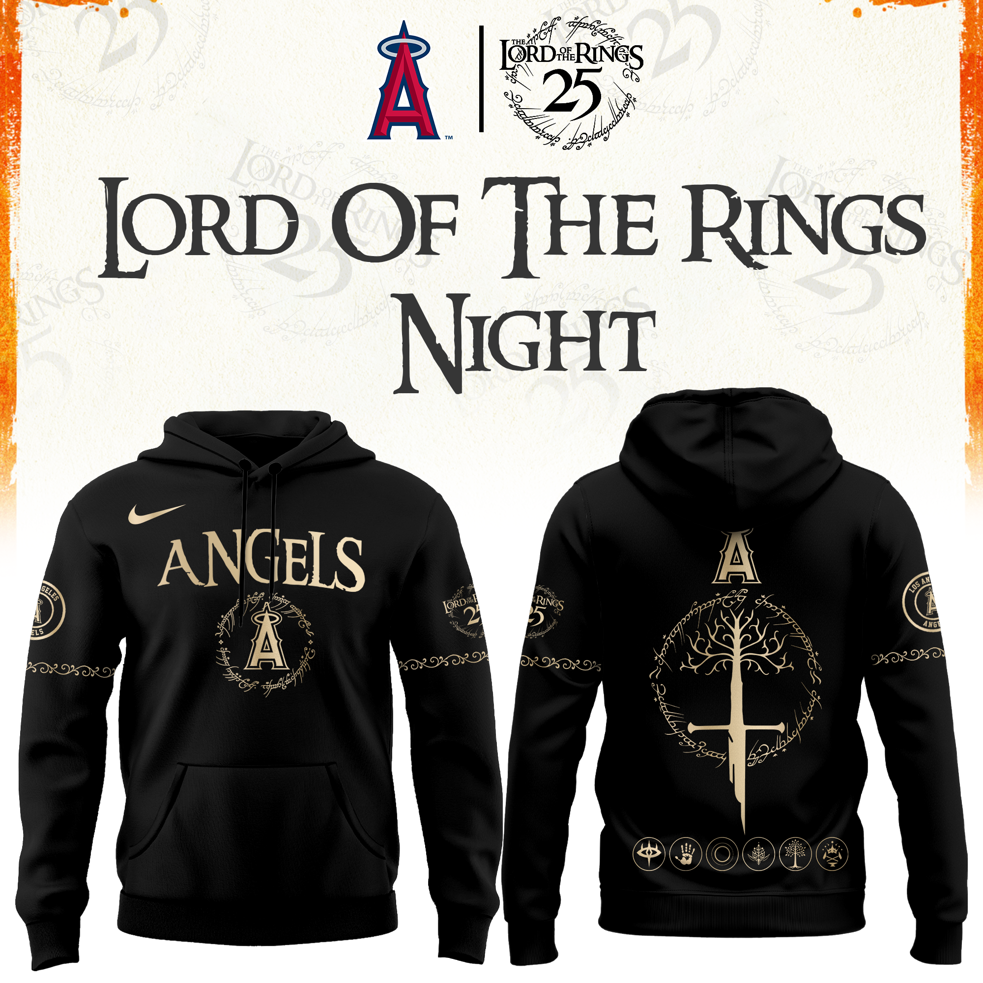 Los Angeles Angels The Lord of The Rings Limited Edition Hoodie| Cap | Jogger V2