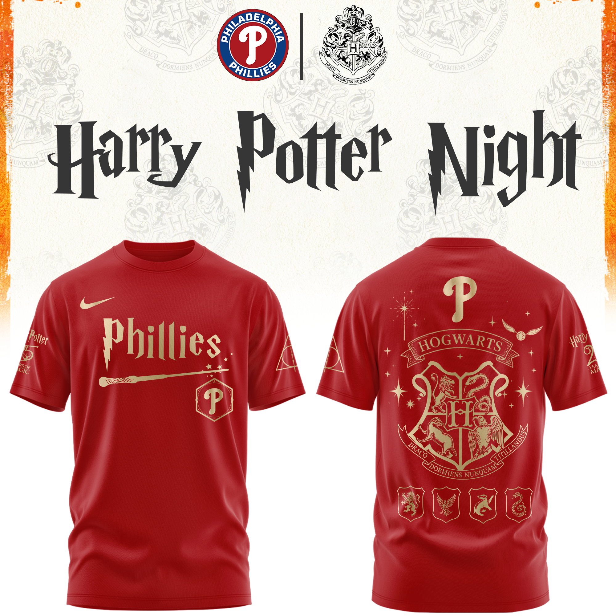 Philadelphia Phillies Harry Potter Limited Edition Tshirt v2