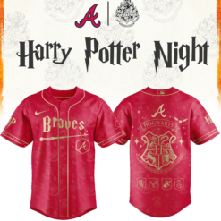 Atlanta Braves Baseball Harry Potter Limited Edition Jersey v2