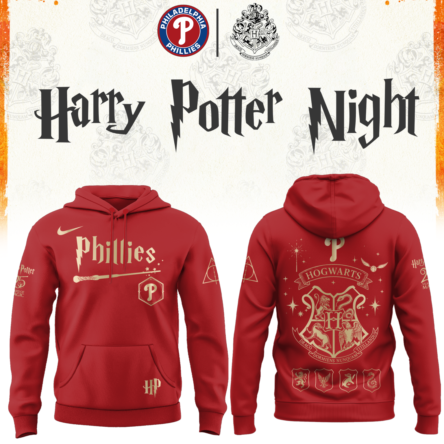 Philadelphia Phillies Harry Potter Limited Edition Hoodie v2