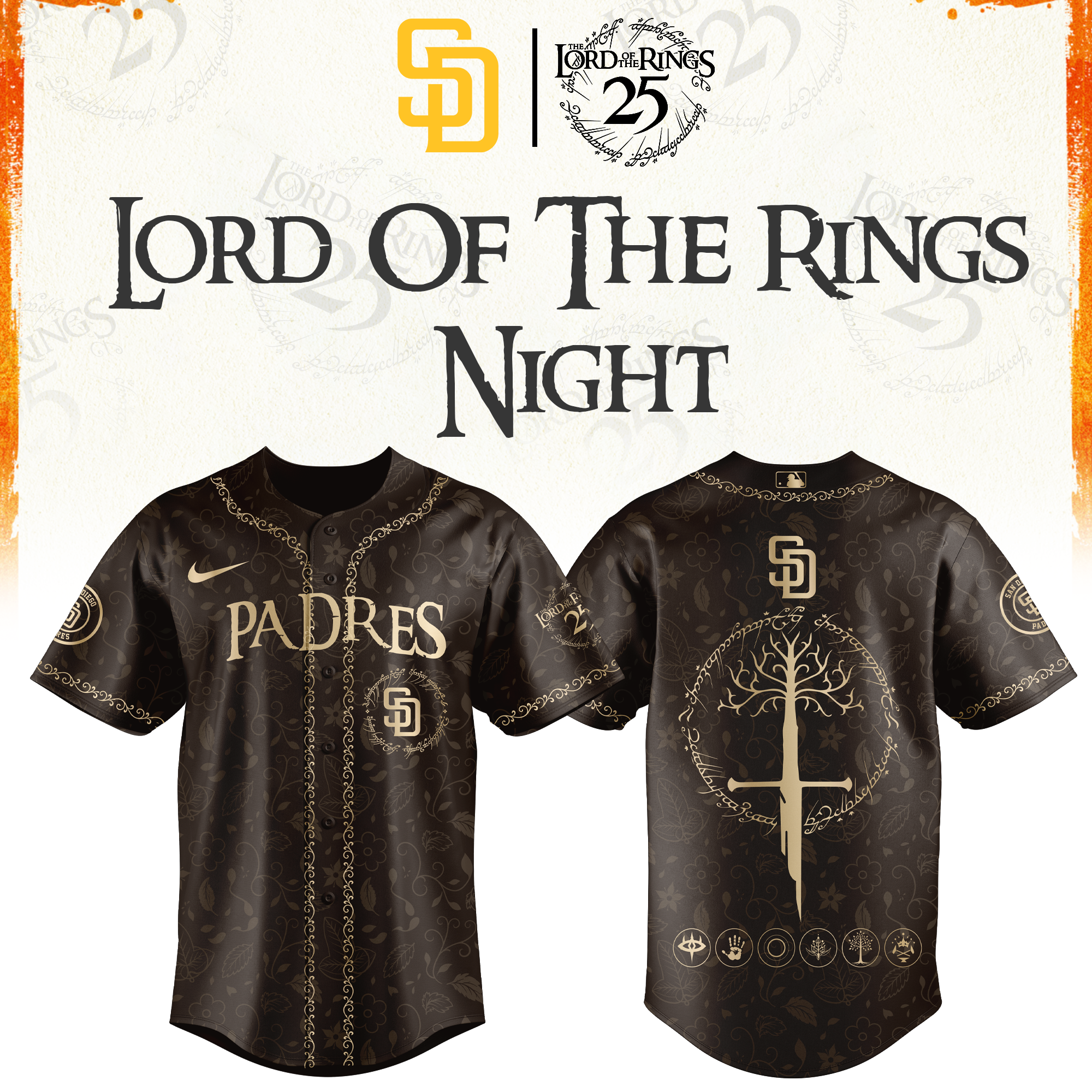 San Diego Padres The Lord of The Rings Limited Edition Jersey| Cap | Jogger V2