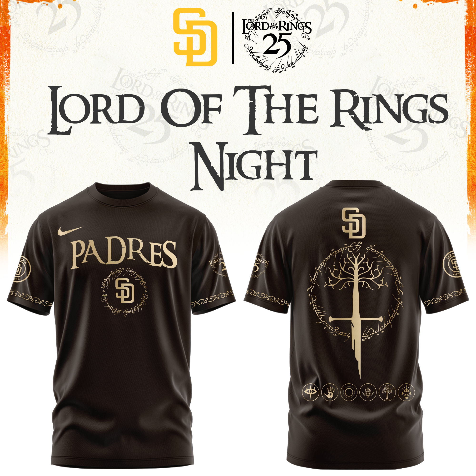 San Diego Padres The Lord of The Rings Limited Edition Tshirt | Cap | Jogger V2
