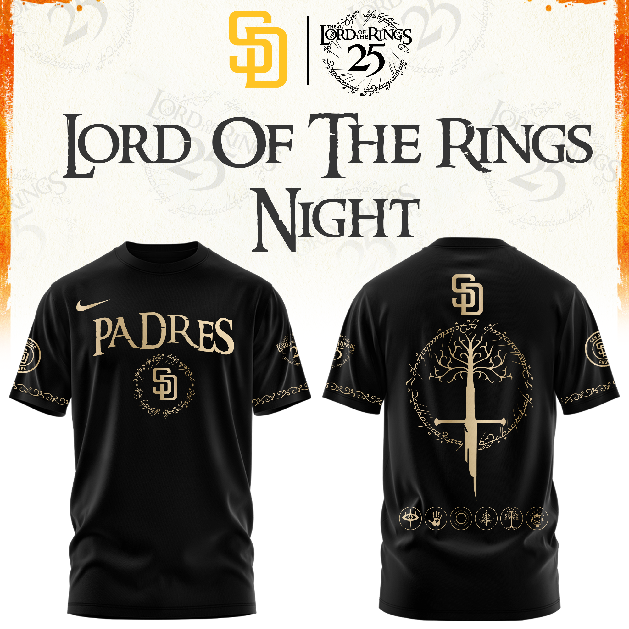San Diego Padres Padres The Lord of The Rings Limited Edition Tshirt | Cap | Jogger V2
