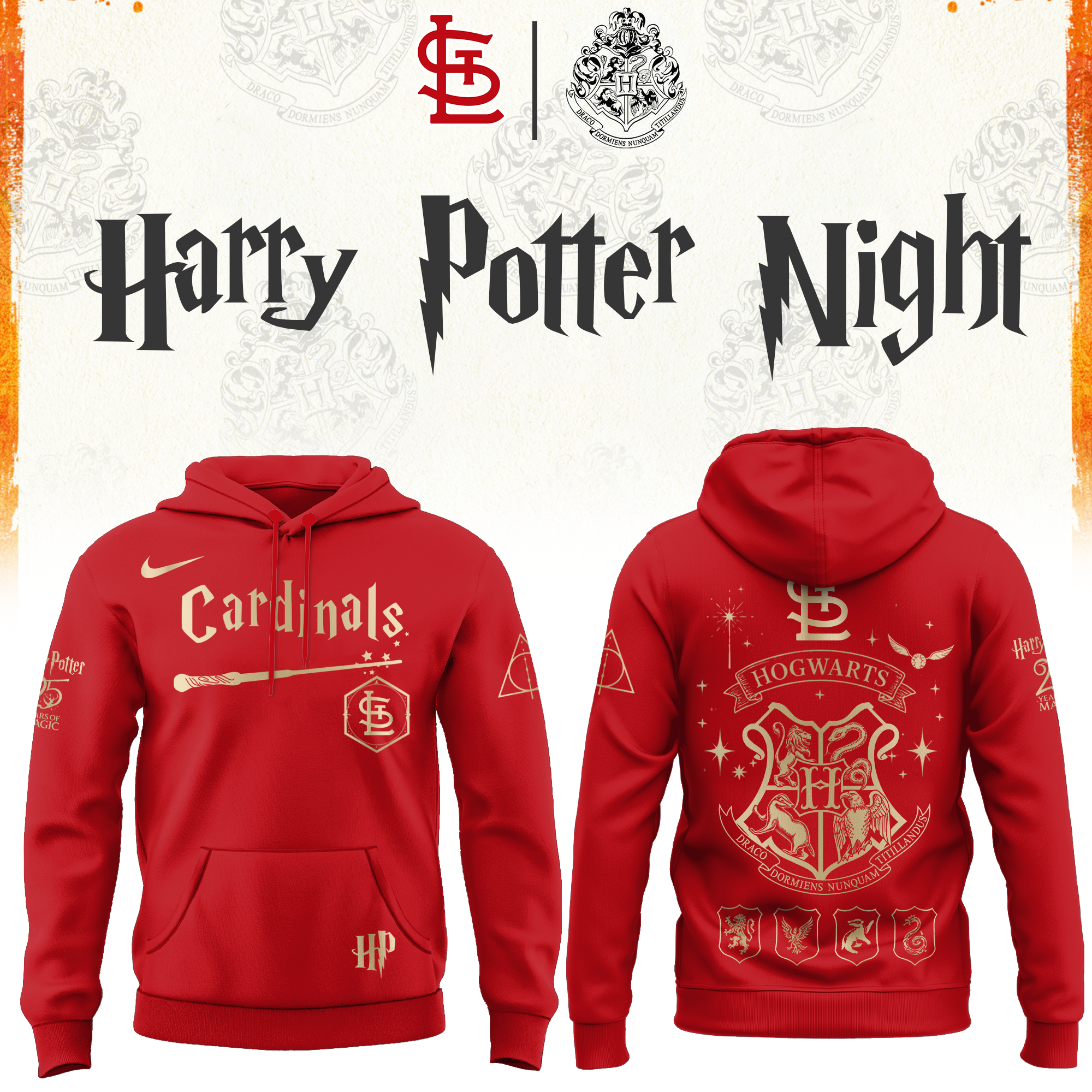 St. Louis Baseball Harry Potter Limited Edition Hoodie v2