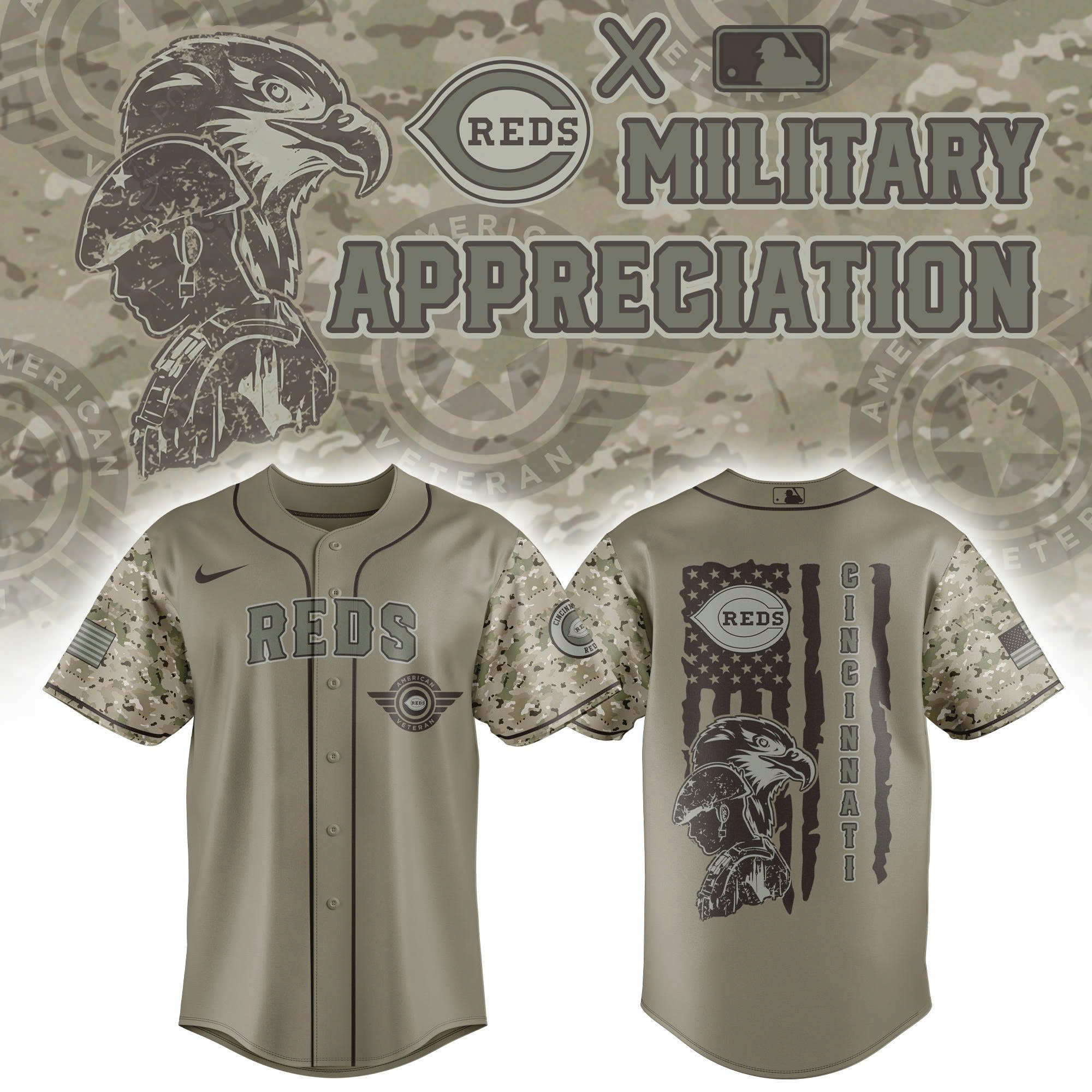 Cincinnati Reds x Veteran U.S 2025 Baseball Jersey