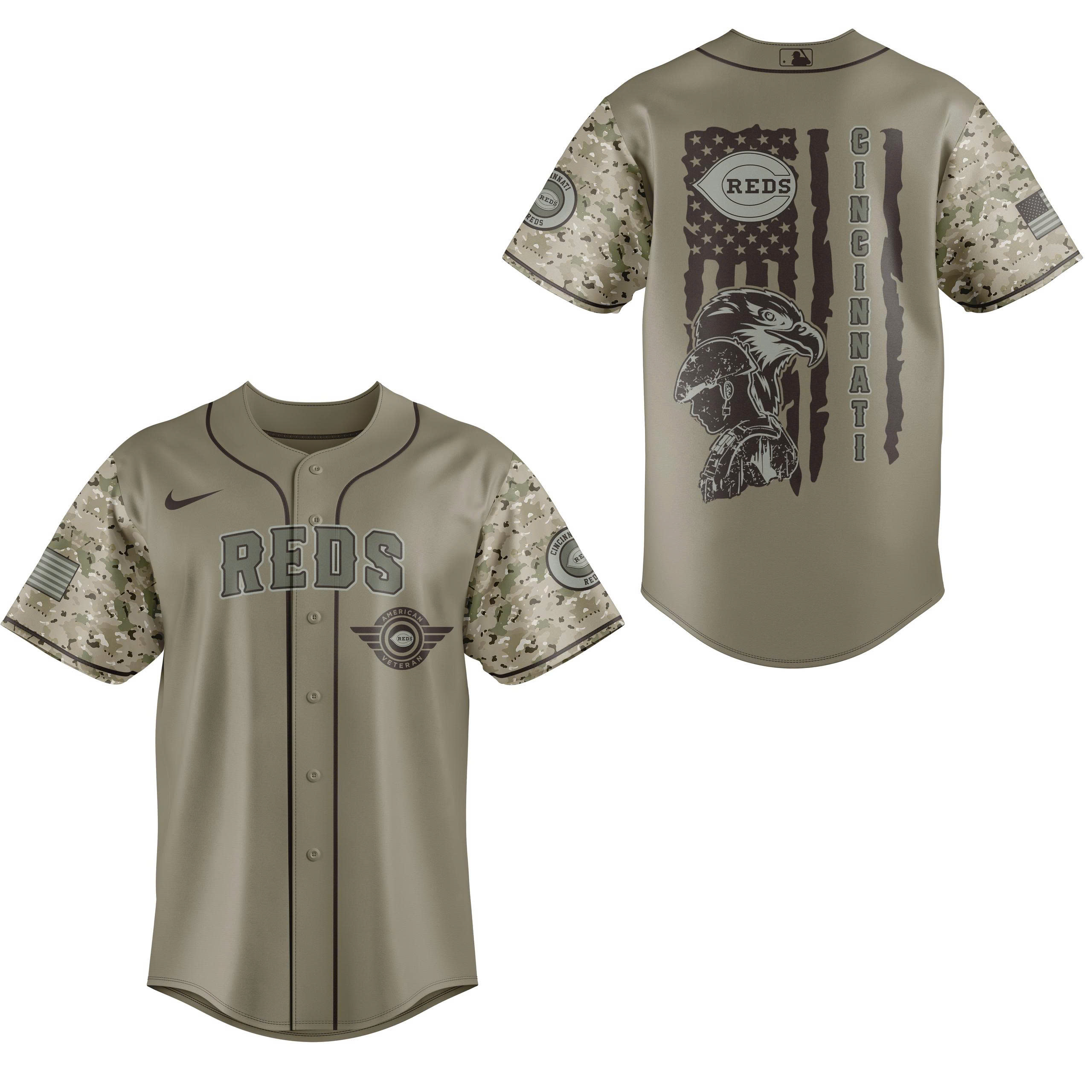 Cincinnati Reds x Veteran U.S 2025 Baseball Jersey - Image 2