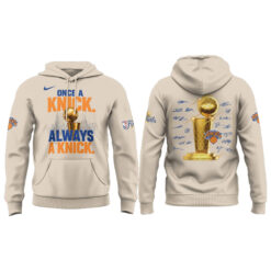 Alternative view of New York Knicks 2026 NBA Finals Champions "Once a Knick, Always a Knick" Limited Edition Hoodie