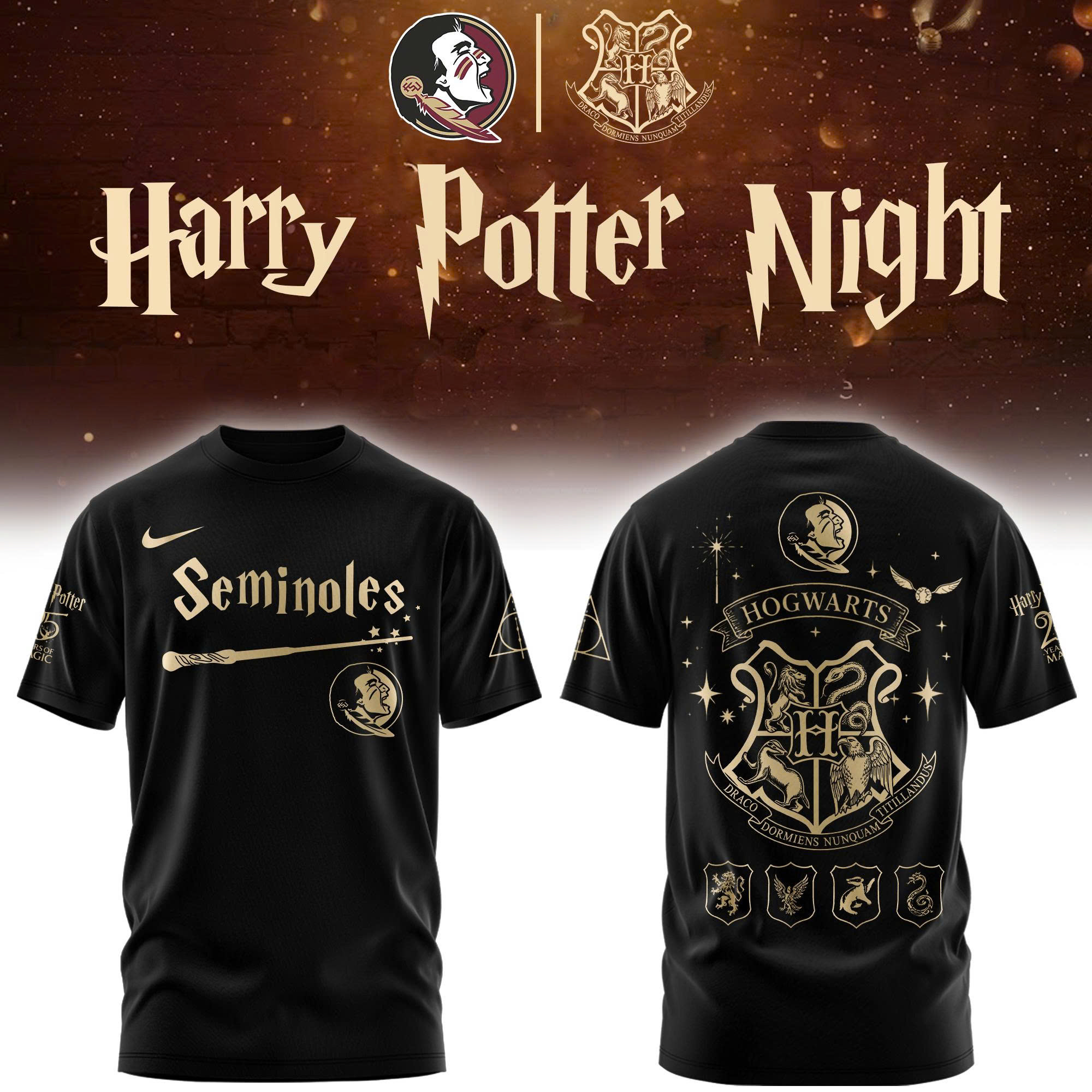 Florida State Seminoles x Harry Potter 2026 Limited Edition Tshirt