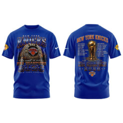 Alternative view of New York Basketball NBA Rings Champions Tshirt D10