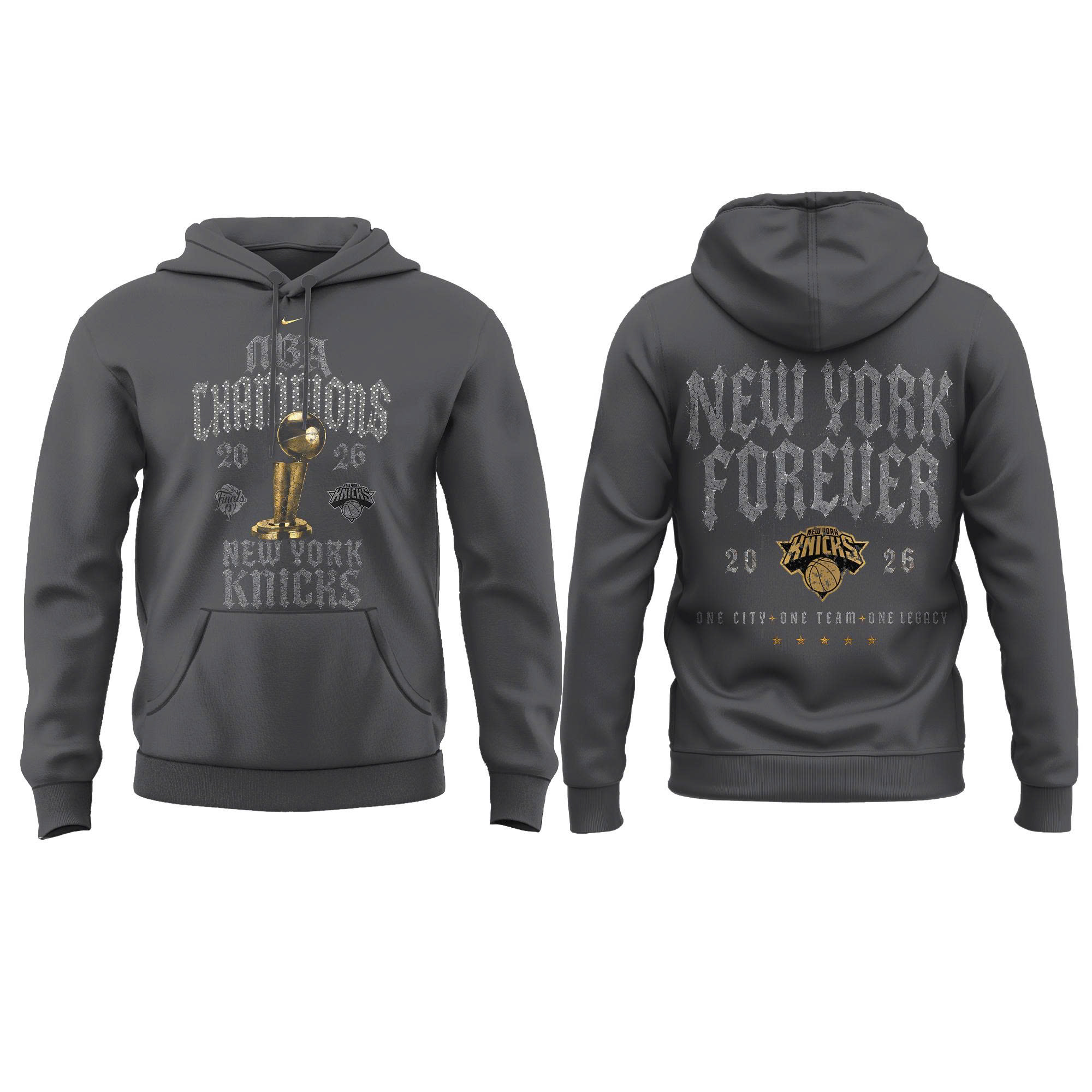 .New York Basketball NBA Champions Locker Room Premium Hoodie Combo - Image 2