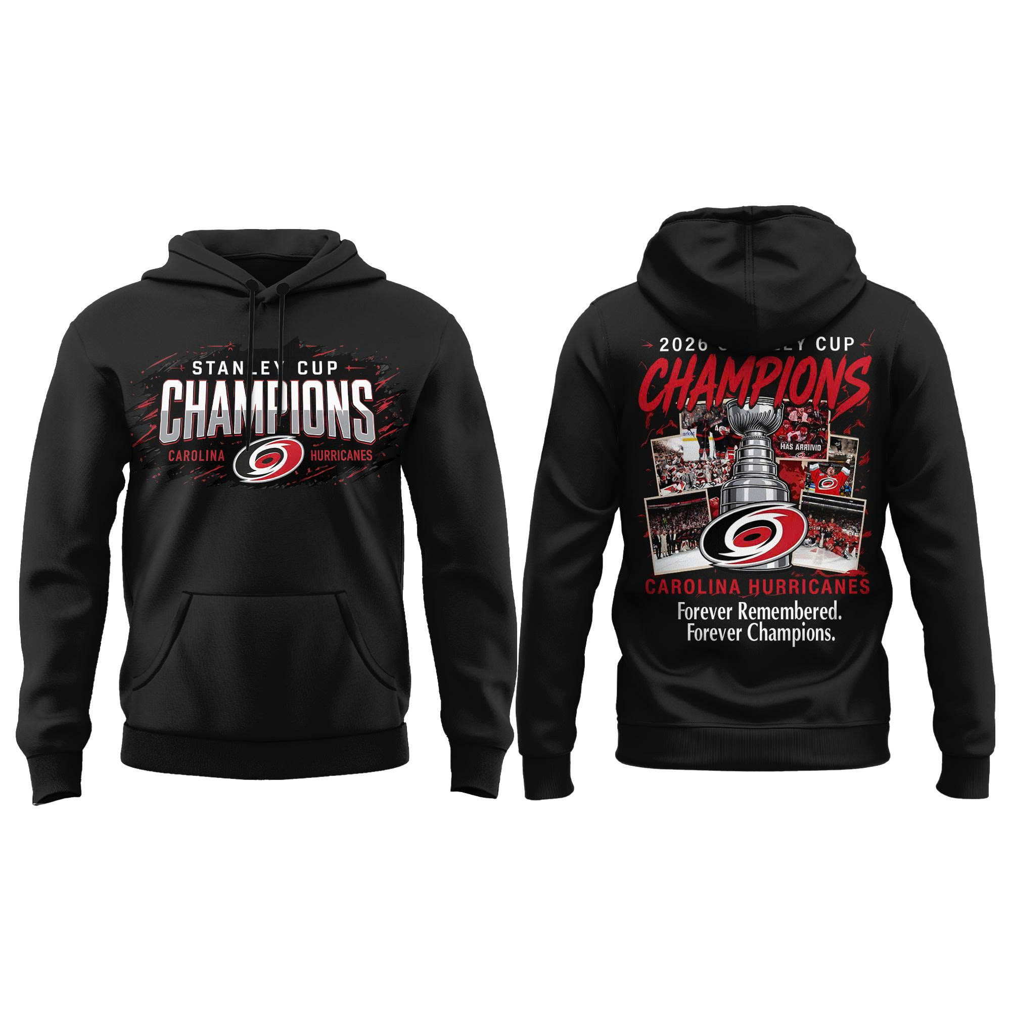 Carolina Hurricanes 2026 Stanley Cup Forever Champions Limited Edition Hoodie - Image 2