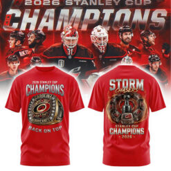 Carolina Hurricanes 2026 Stanley Cup Rings Champions Limited Edition Red Tshirt