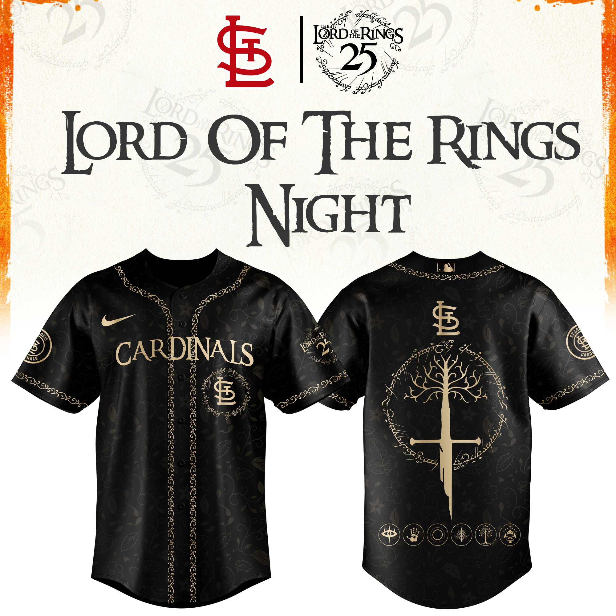 St.Louis Cardinals The Lord of The Rings Limited Edition Jersey| Cap | Jogger V2