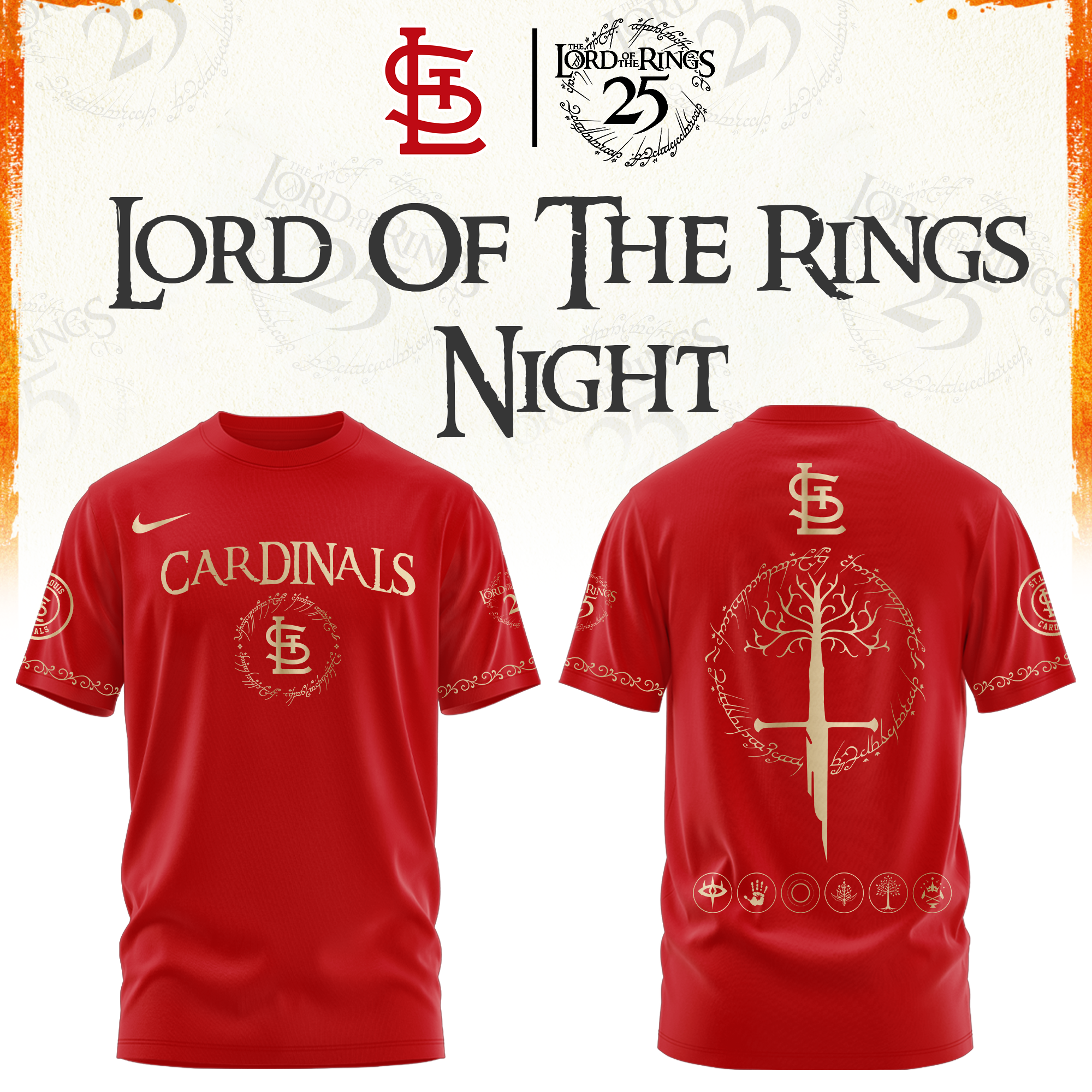 St.Louis Cardinals The Lord of The Rings Limited Edition Tshirt | Cap | Jogger V2