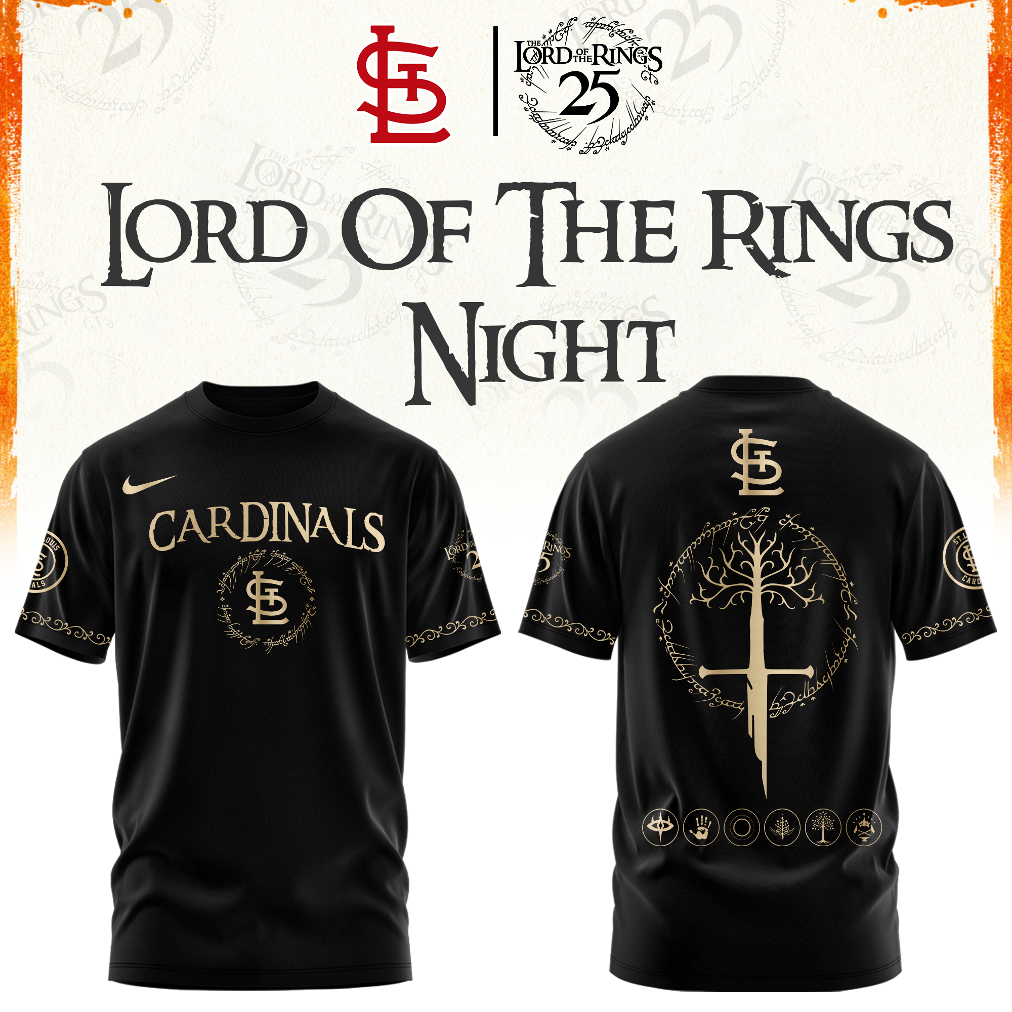 St.Louis Cardinals The Lord of The Rings Limited Edition Tshirt | Cap | Jogger V2