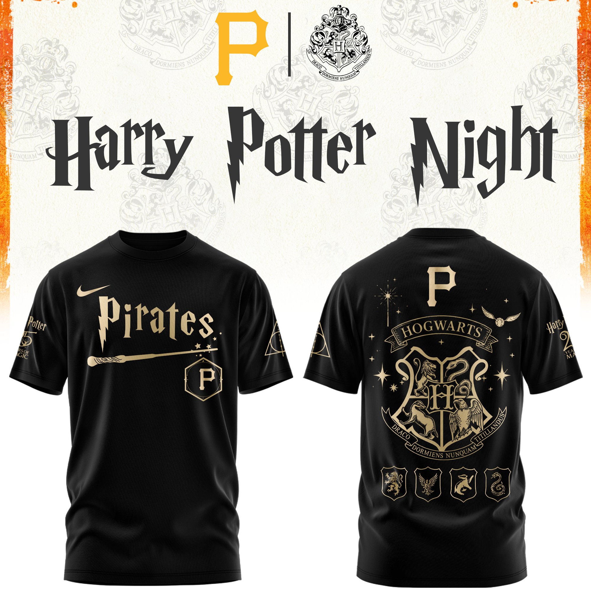 Pittsburgh Pirates Harry Potter Limited Edition Tshirt