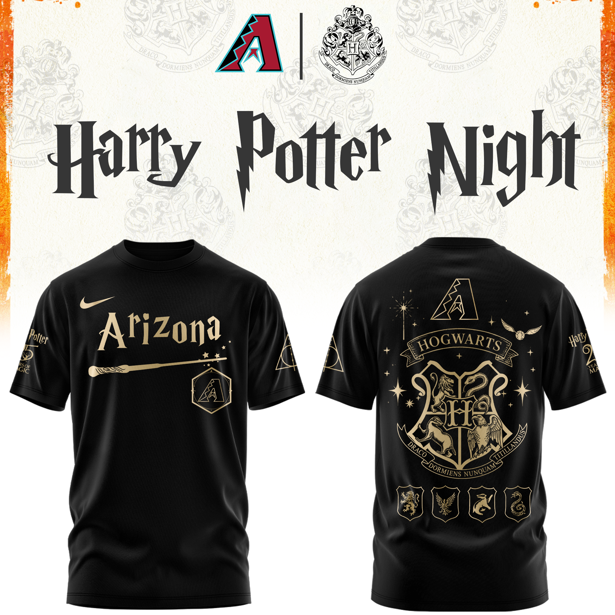 Arizona Diamondbacks Baseball Harry Potter Limited Edition Tshirt