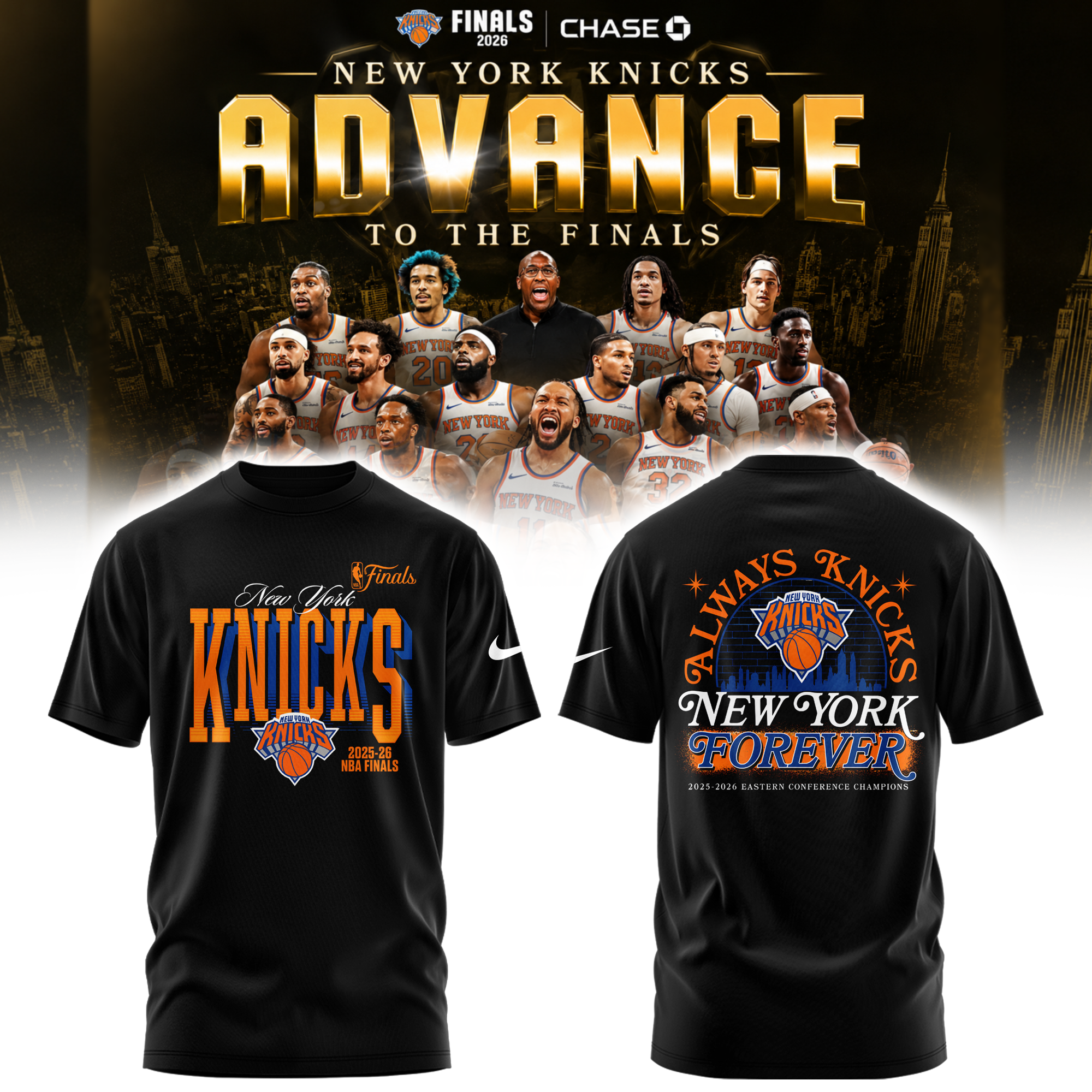 New York Knicks 2026 NBA Finals Limited Edition Tshirt | Cap | Joggers