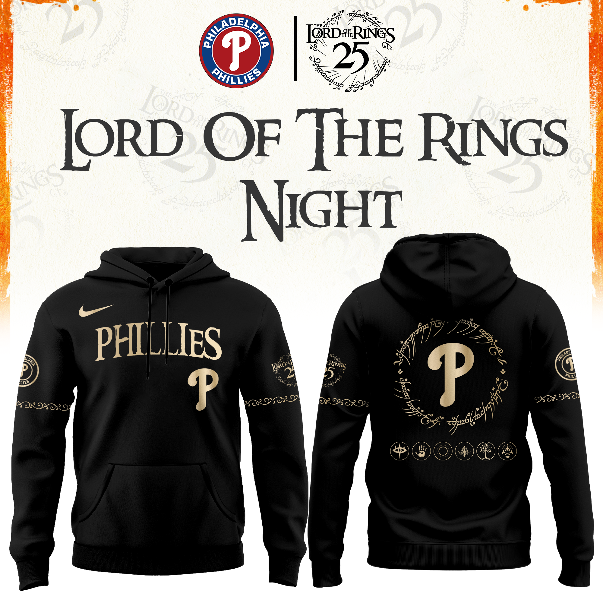 Philadelphia Phillies The Lord of The Rings Limited Edition Hoodie| Cap | Jogger
