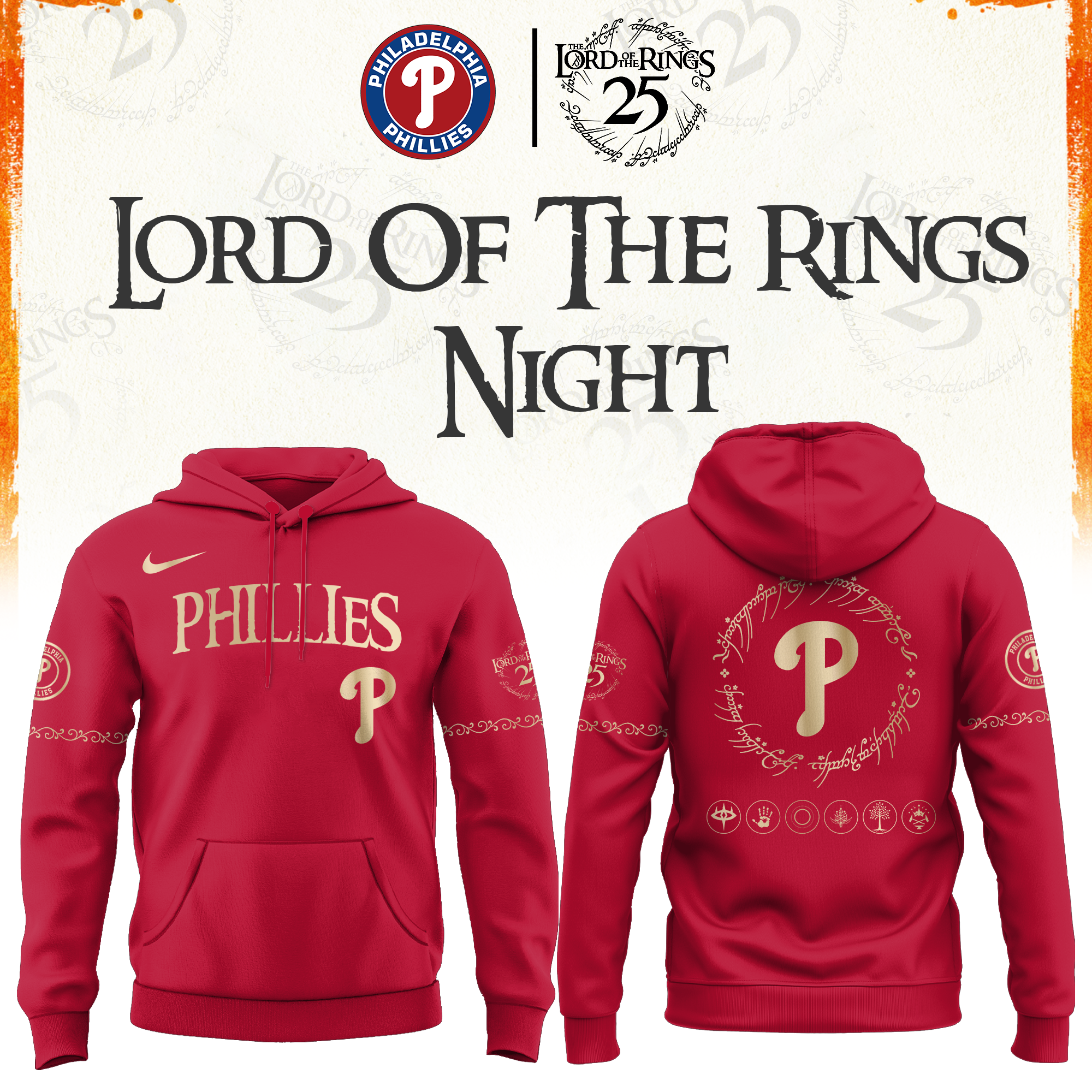 Philadelphia Phillies The Lord of The Rings Limited Edition Hoodie| Cap | Jogger