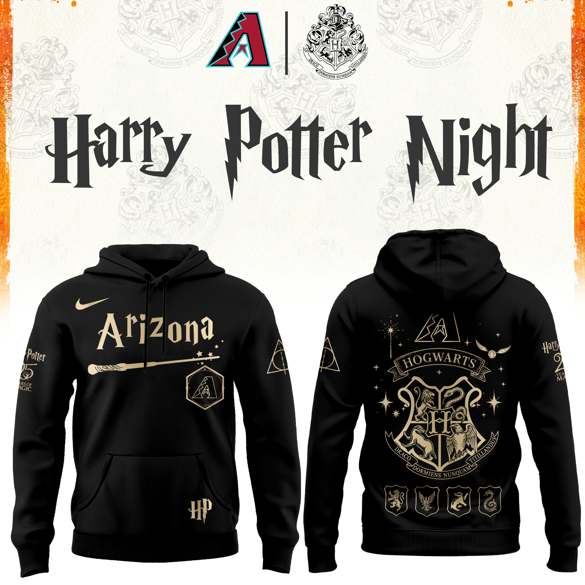 Arizona Diamondbacks Baseball Harry Potter Limited Edition Hoodie