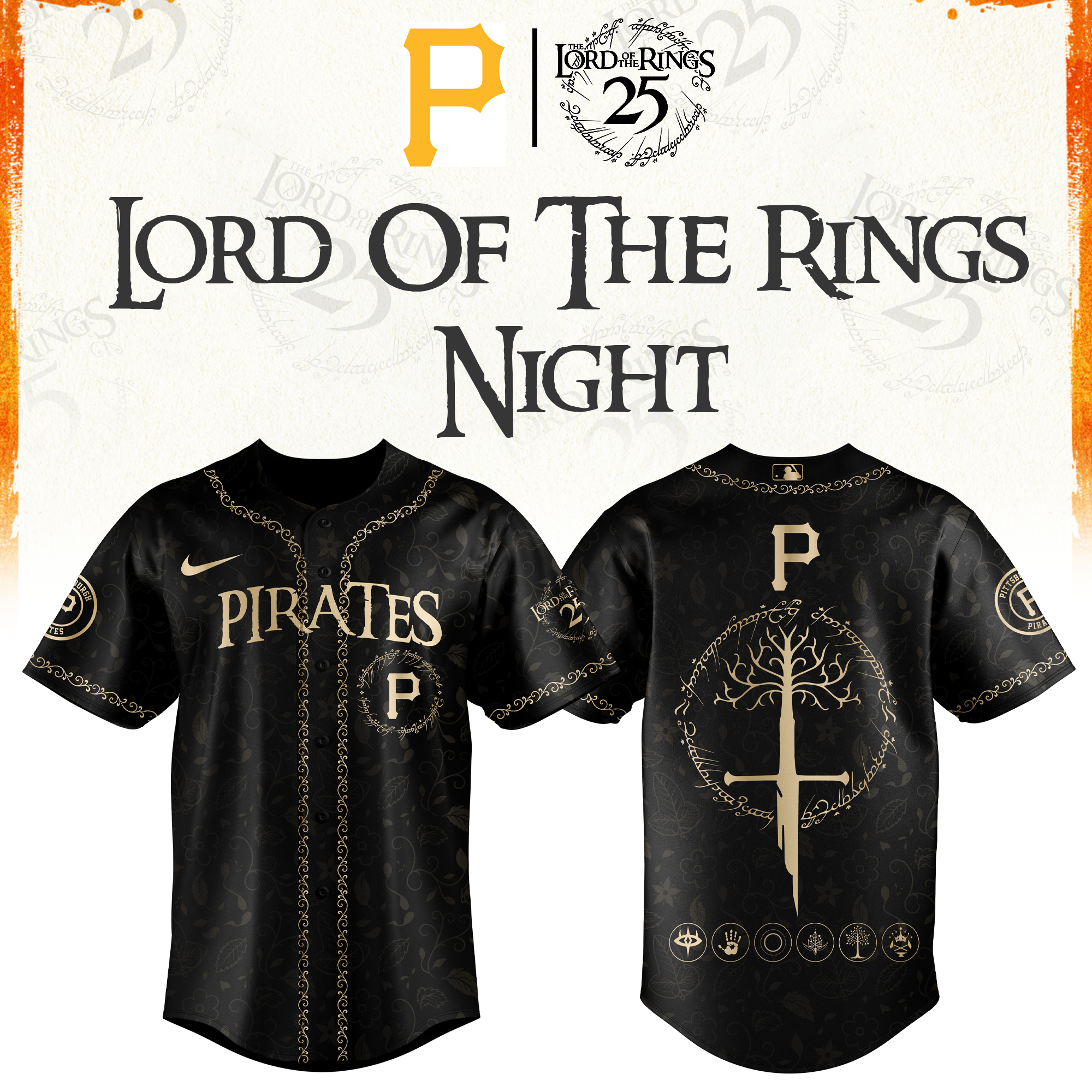 Pittsburgh Pirates The Lord of The Rings Limited Edition Jersey| Cap | Jogger V2