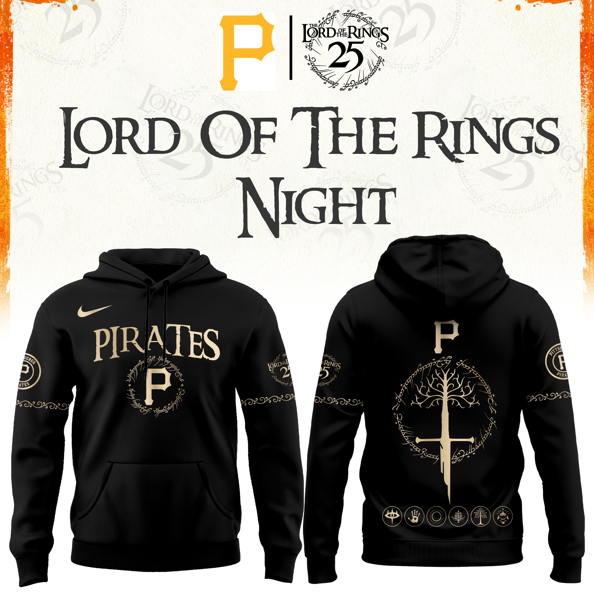 Pittsburgh Pirates The Lord of The Rings Limited Edition Hoodie| Cap | Jogger V2