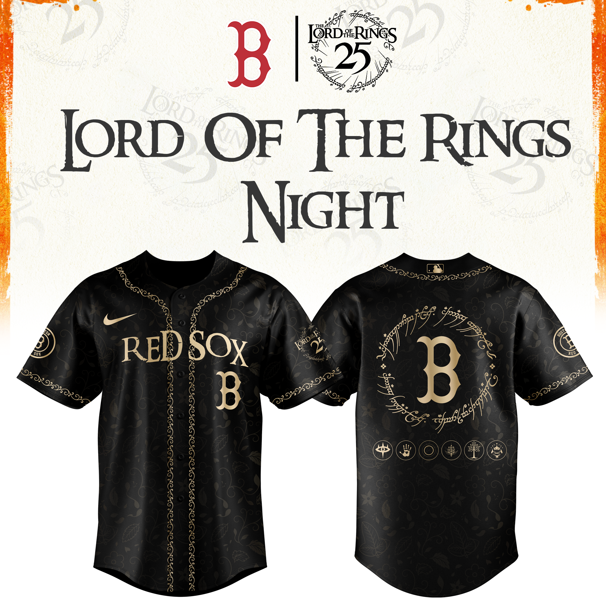 Boston Red Sox The Lord of The Rings Limited Edition Jersey