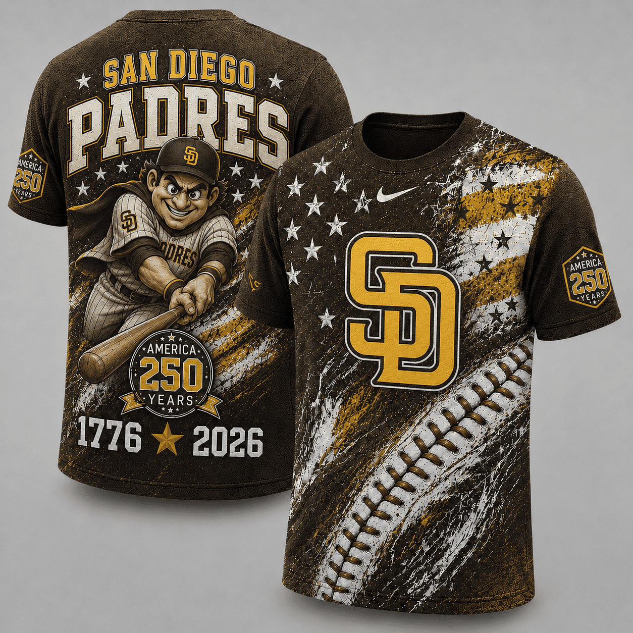 San Diego Padres 250 Years Of Freedom Exclusive T-shirt