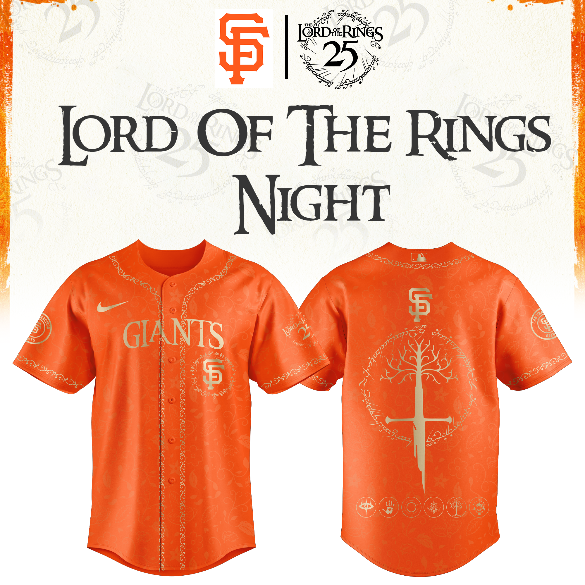 San Francisco Giants The Lord of The Rings Limited Edition Jersey| Cap | Jogger V2
