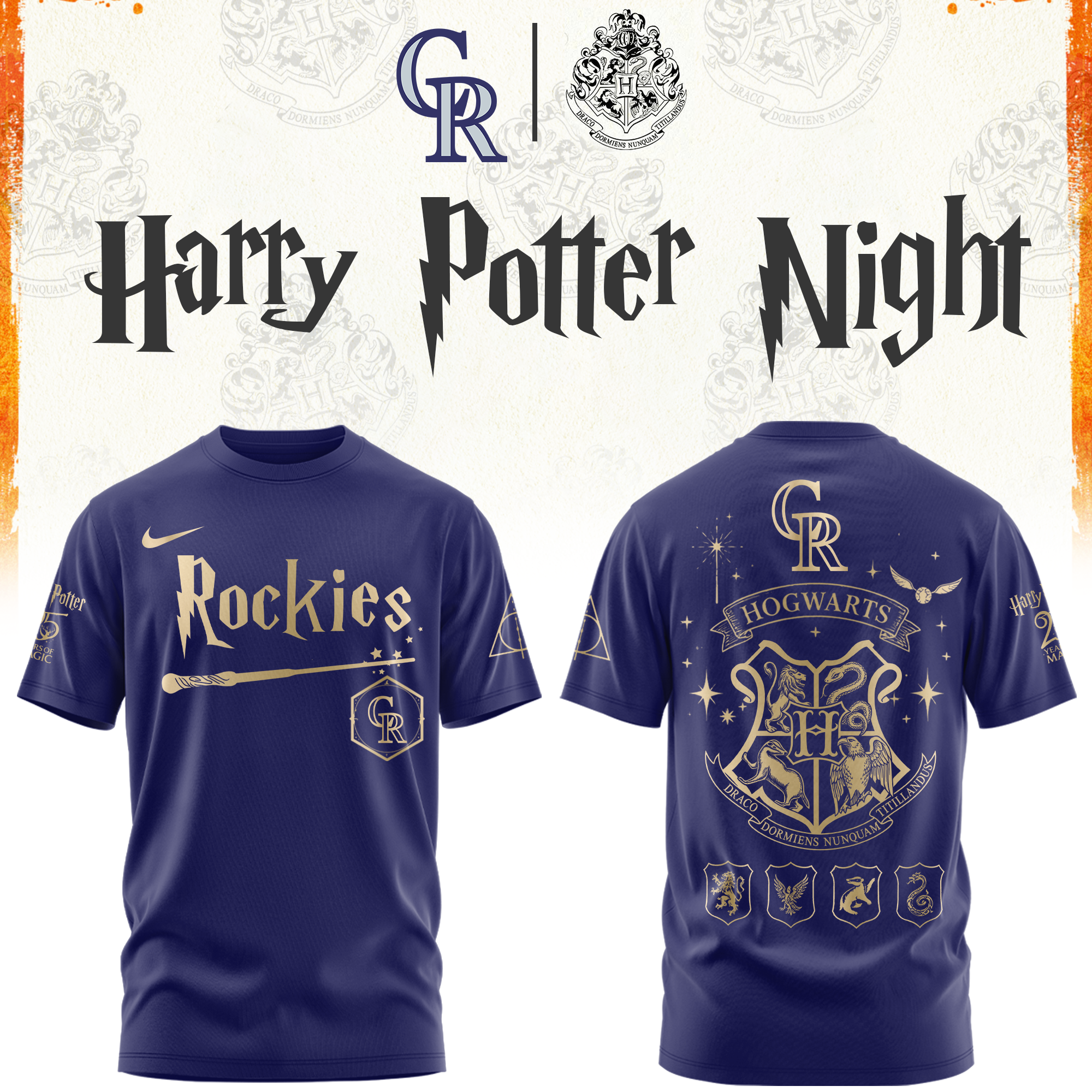 Colorado Rockies Harry Potter Limited Edition Tshirt v2