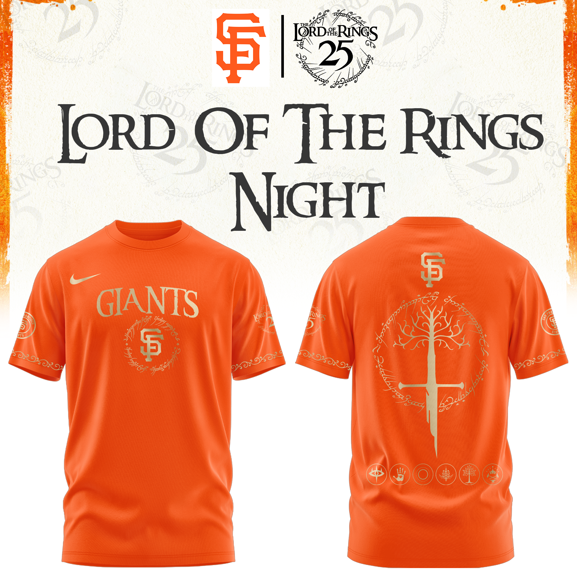San Francisco Giants The Lord of The Rings Limited Edition Tshirt | Cap | Jogger V2