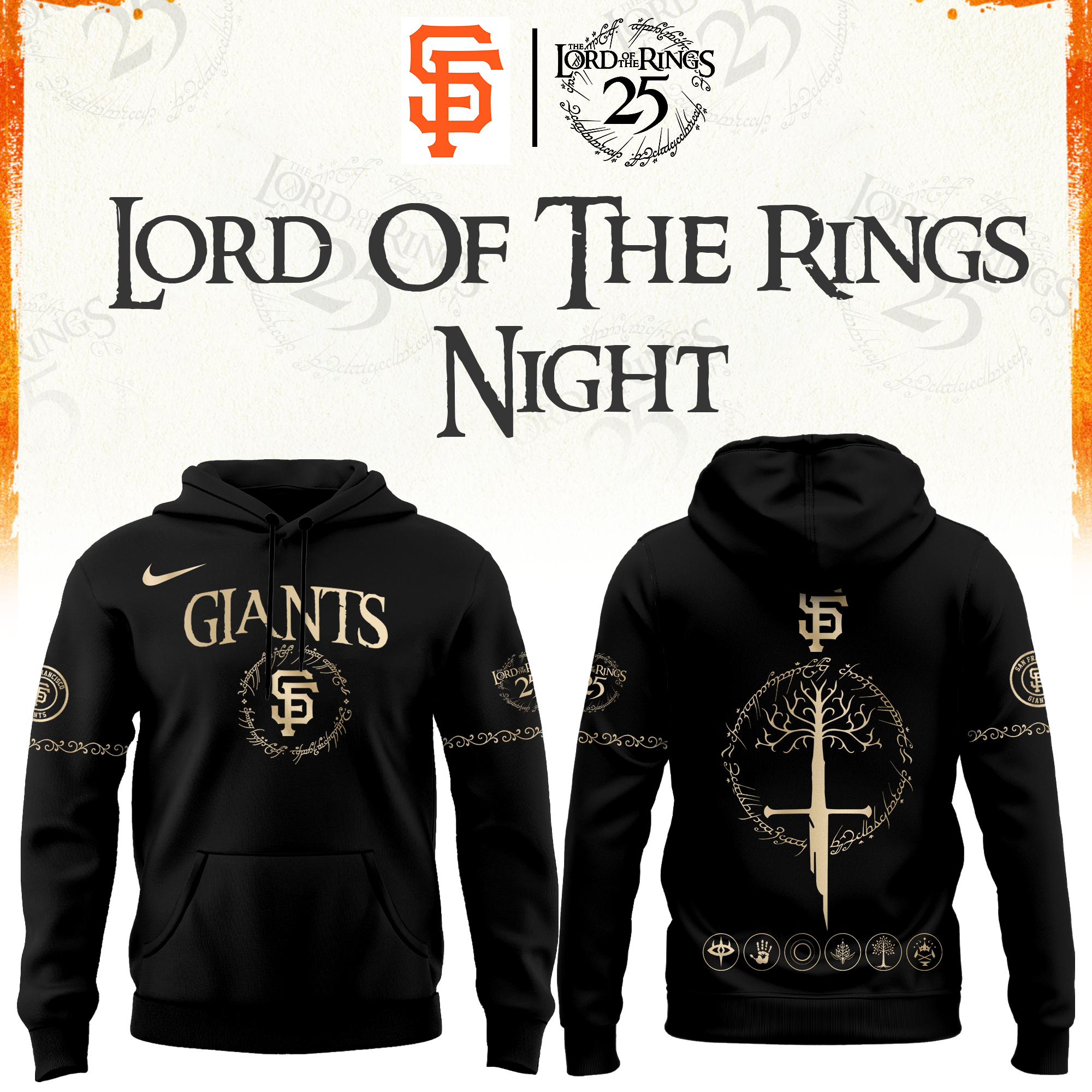 San Francisco Giants The Lord of The Rings Limited Edition Hoodie| Cap | Jogger V2