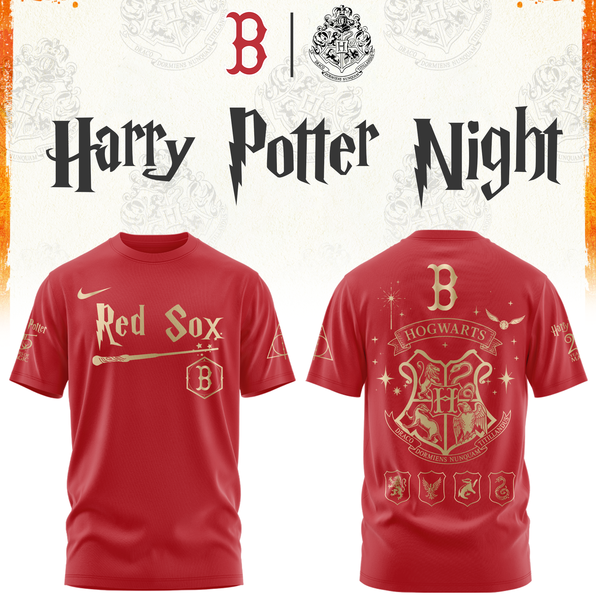 Boston Red Sox Harry Potter Limited Edition Tshirt v2