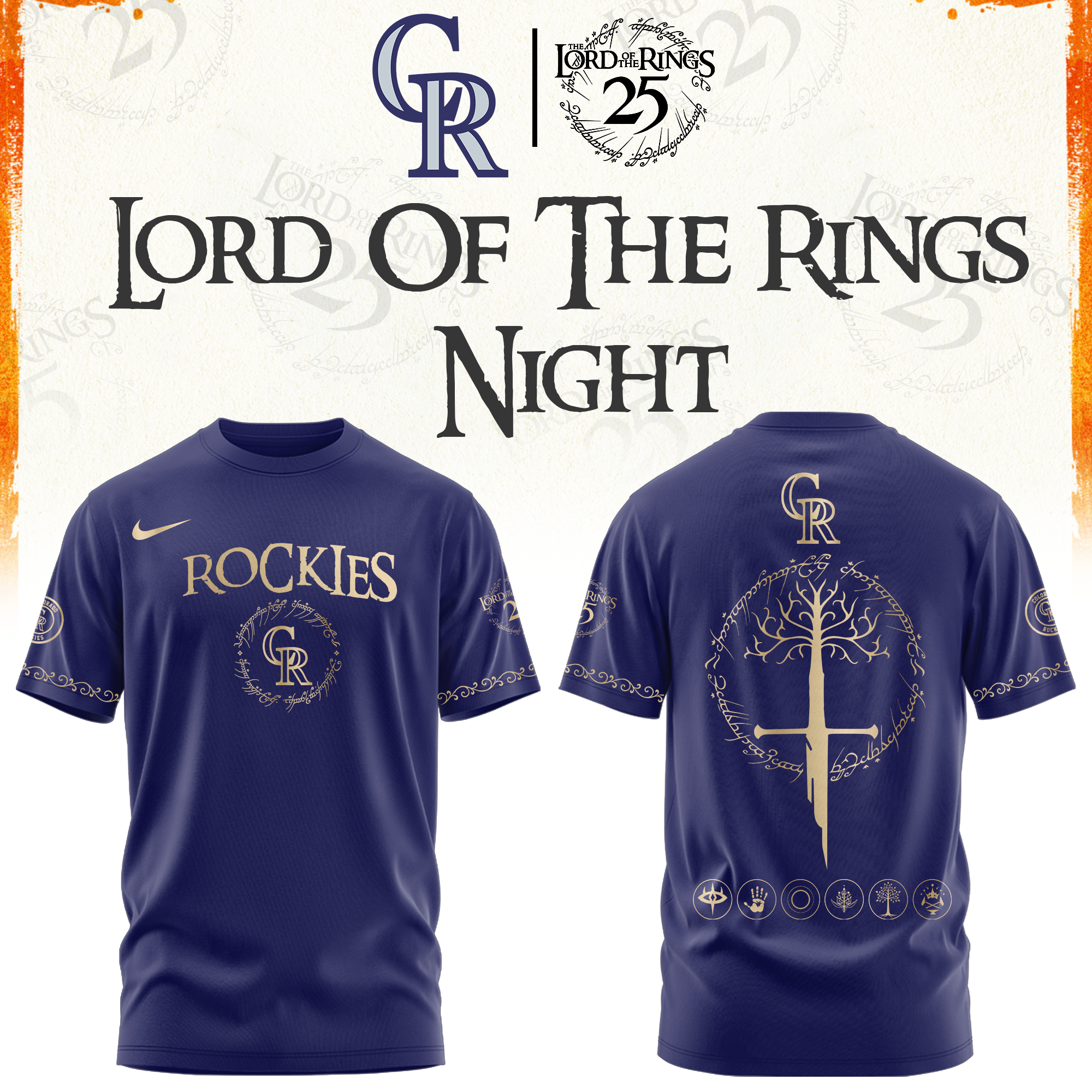 Colorado Rockies The Lord of The Rings Limited Edition Tshirt | Cap | Jogger V2