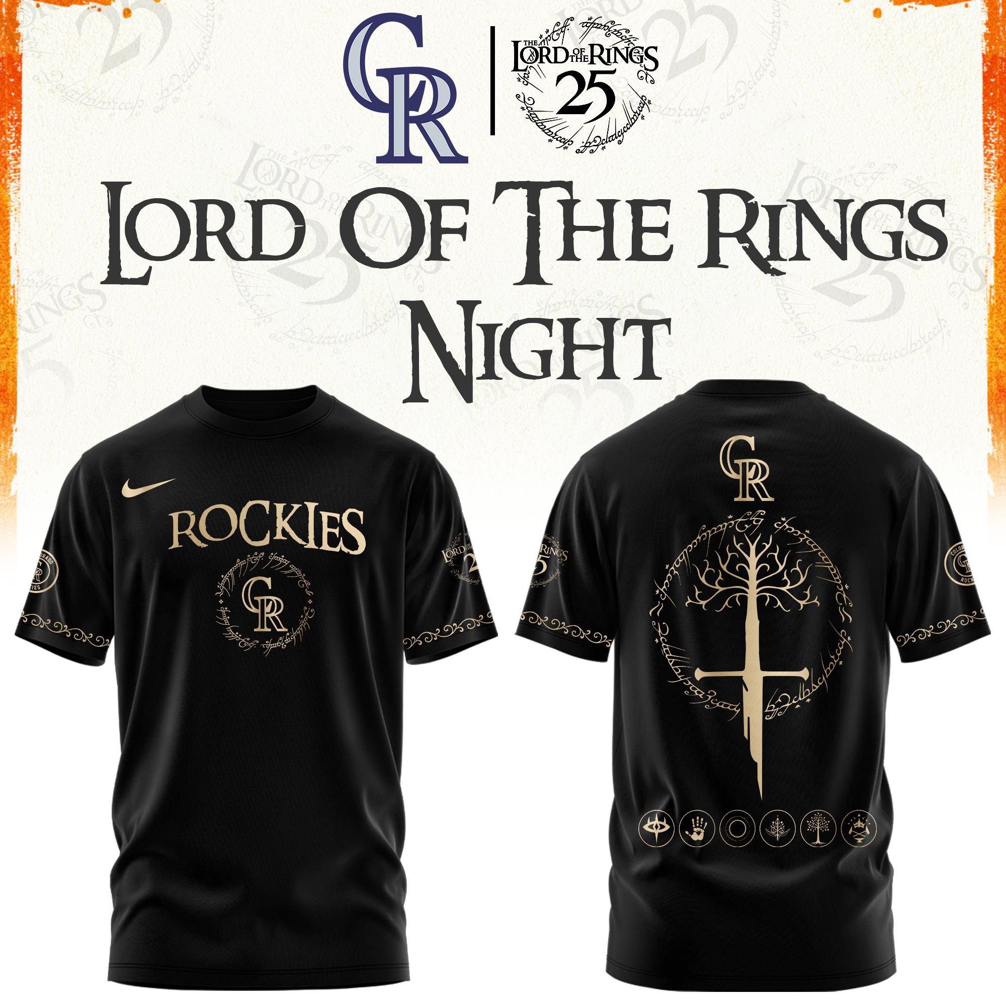 Colorado Rockies The Lord of The Rings Limited Edition Tshirt | Cap | Jogger V2