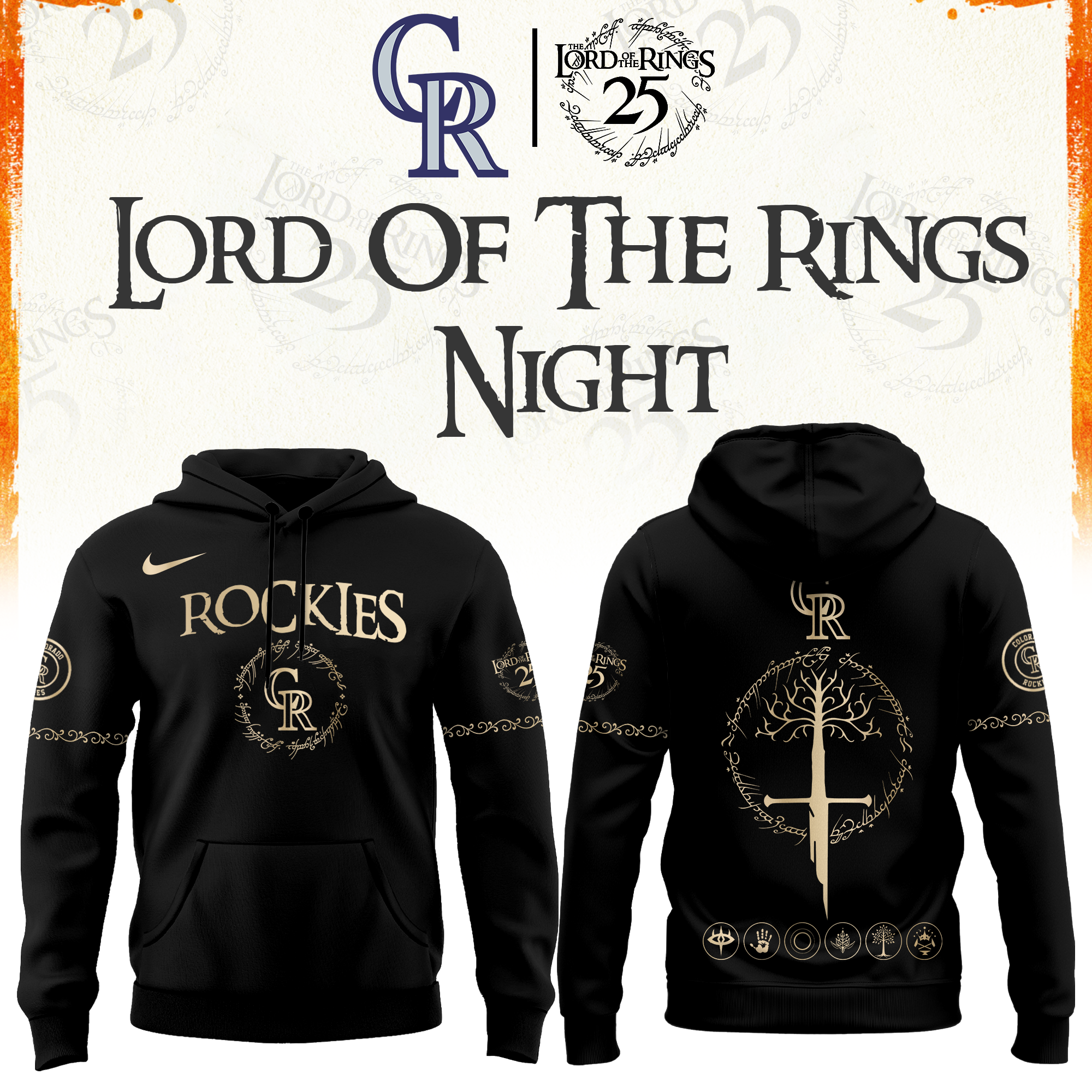 Colorado Rockies The Lord of The Rings Limited Edition Hoodie| Cap | Jogger V2