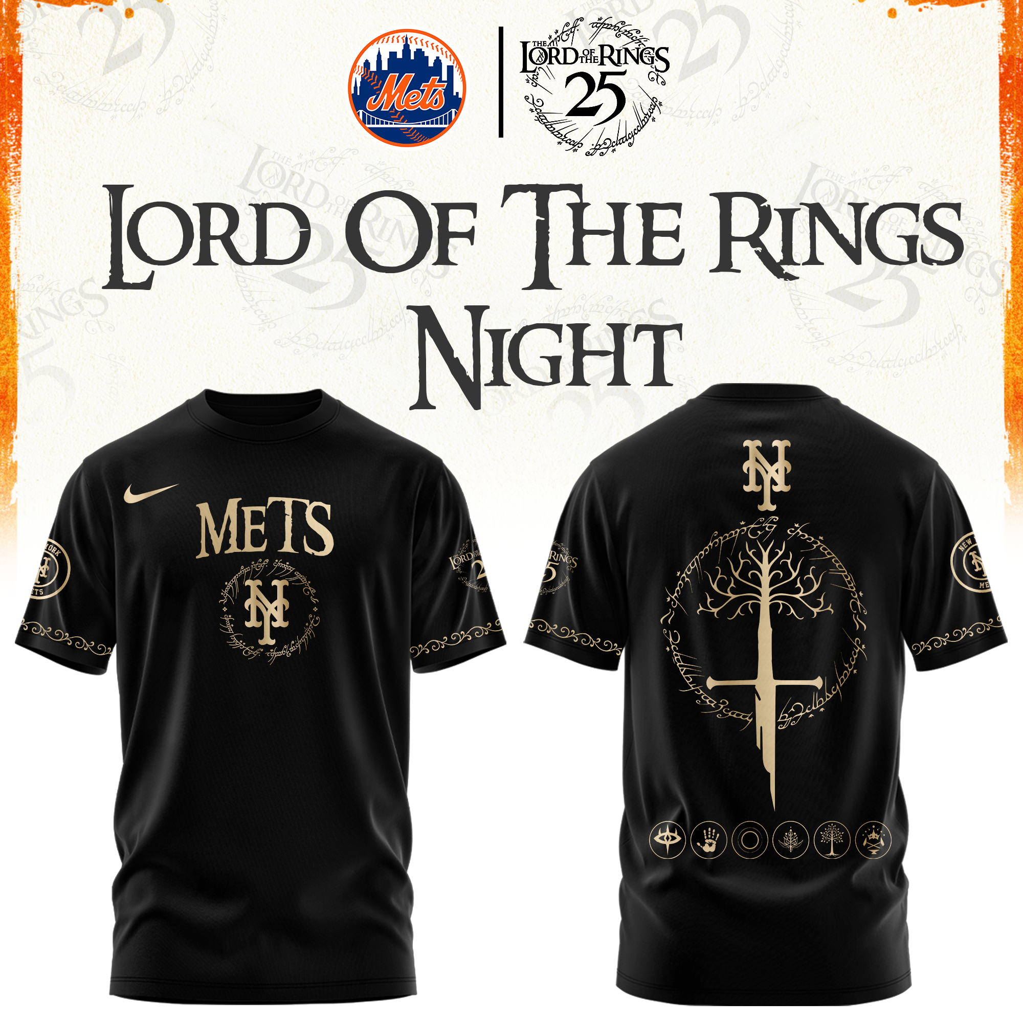 New York Mets The Lord of The Rings Limited Edition Tshirt | Cap | Jogger V2