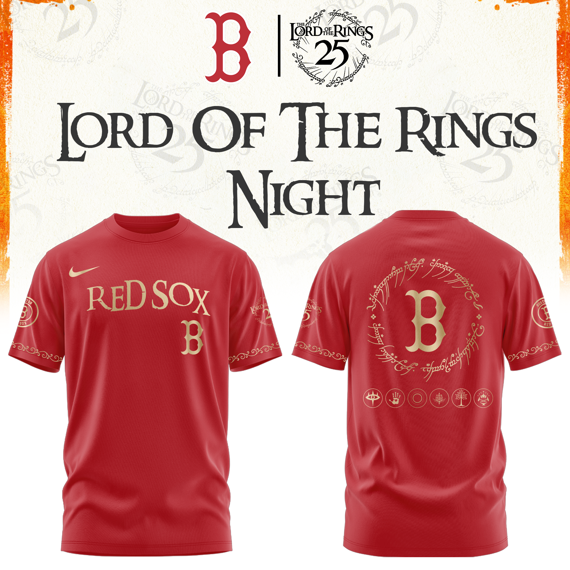 Boston Red Sox The Lord of The Rings Limited Edition Tshirt | Cap | Jogger