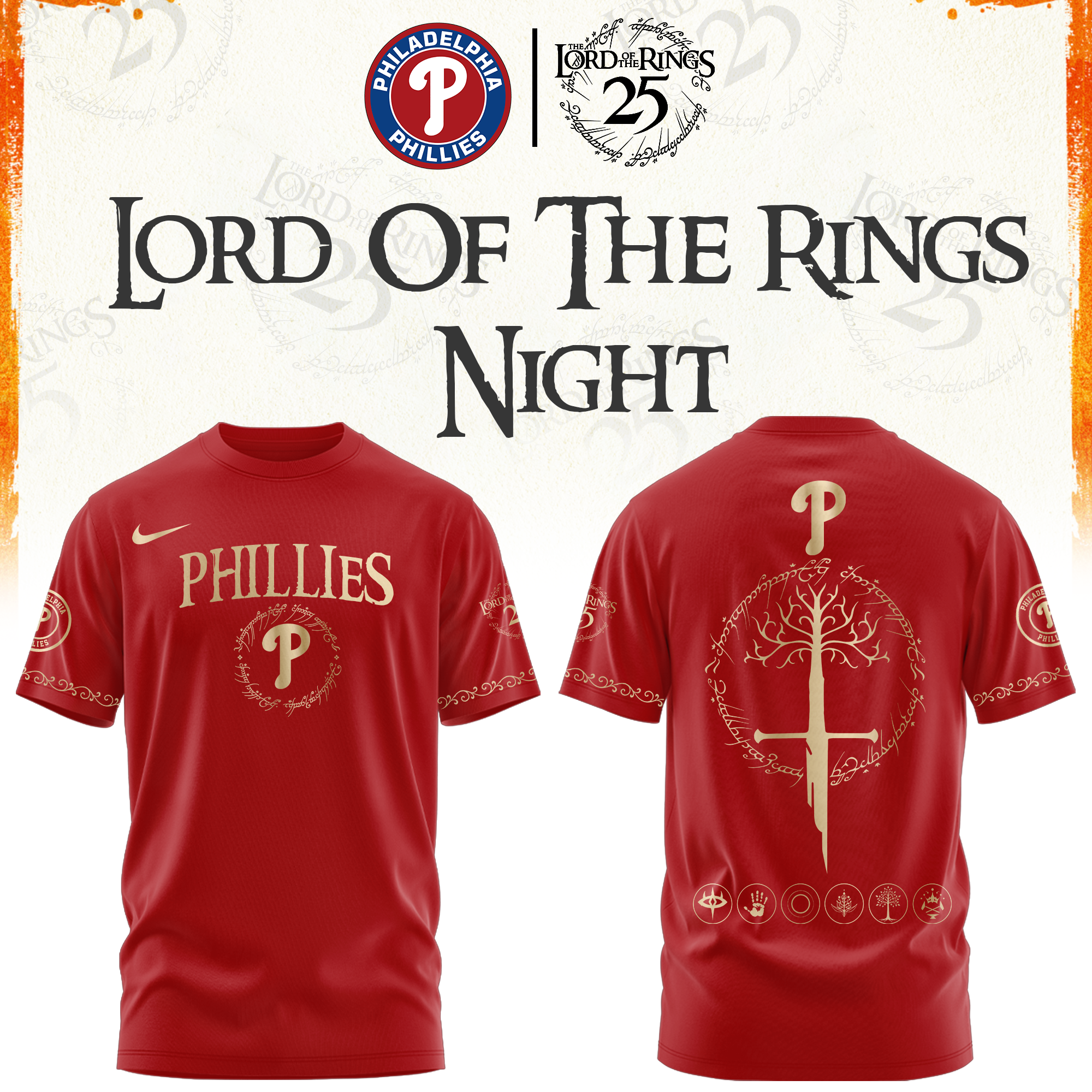 Philadelphia Phillies The Lord of The Rings Limited Edition Tshirt | Cap | Jogger V2