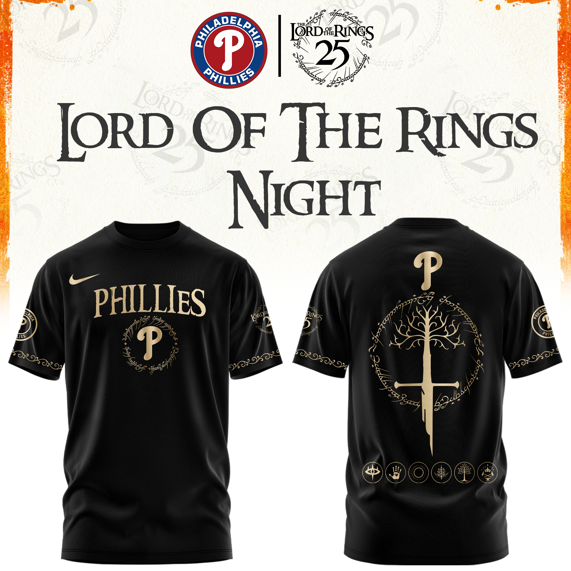 Philadelphia Phillies The Lord of The Rings Limited Edition Tshirt | Cap | Jogger V2