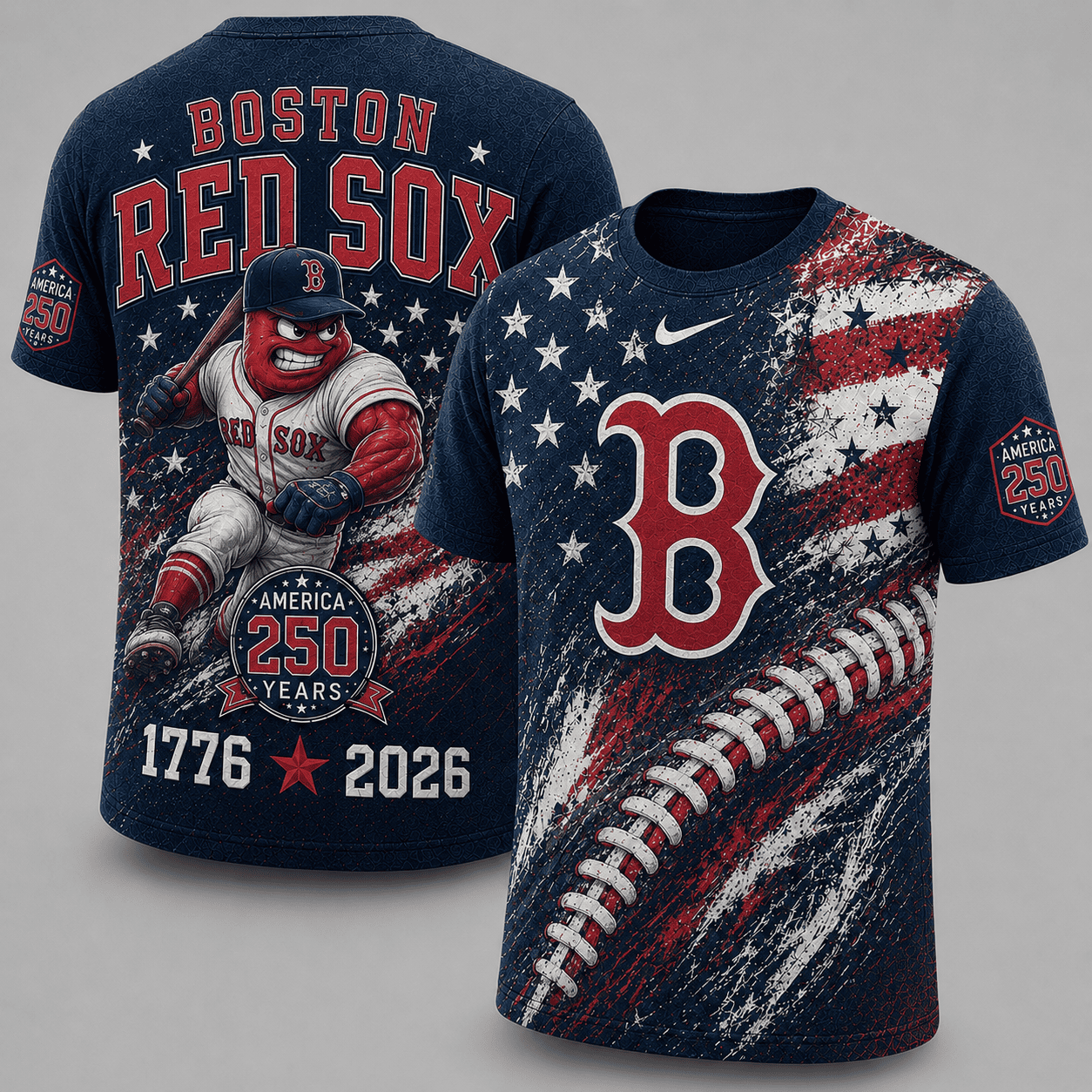 Boston Red Sox 250 Years Of Freedom Exclusive T-shirt