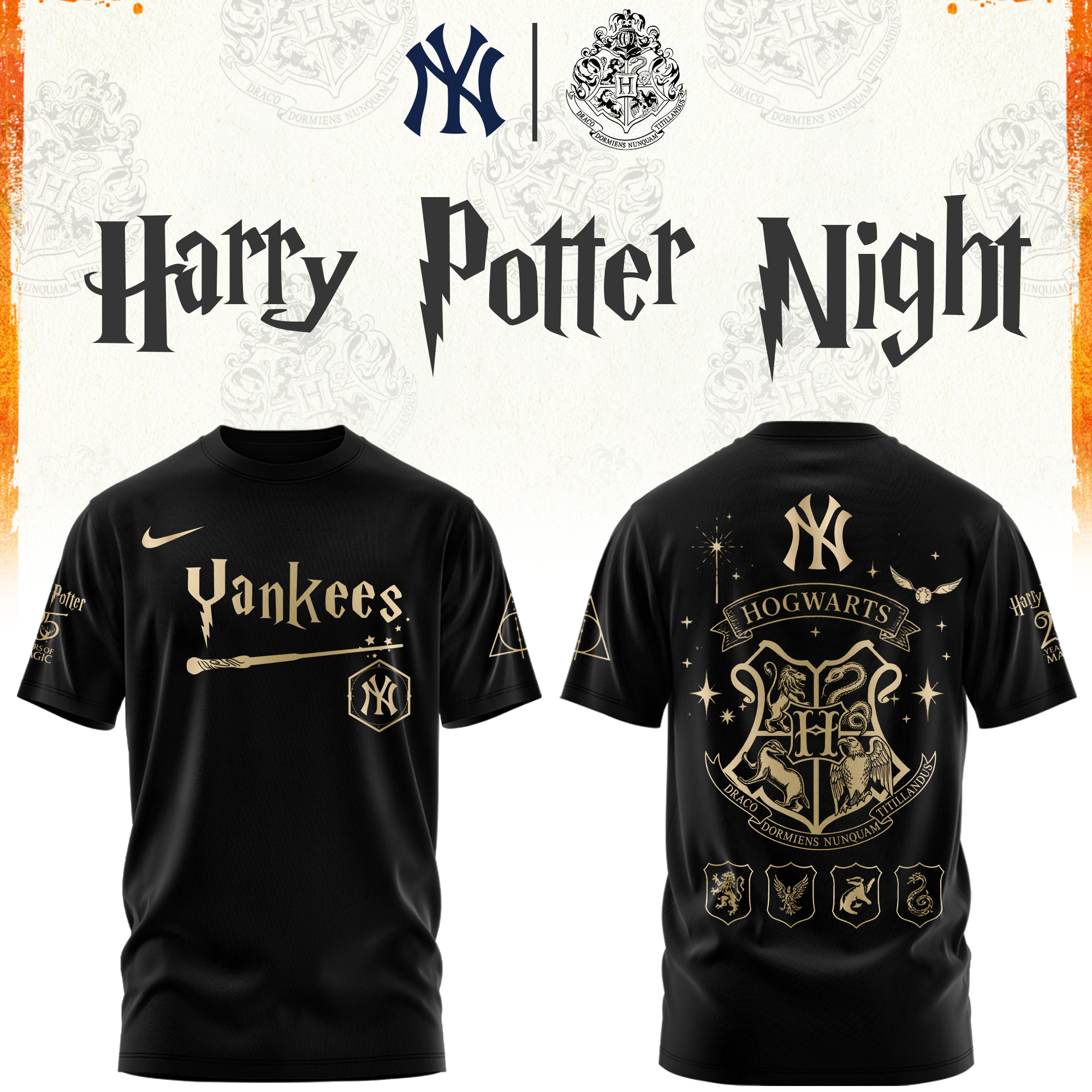 New York Yankees Harry Potter Limited Edition Tshirt