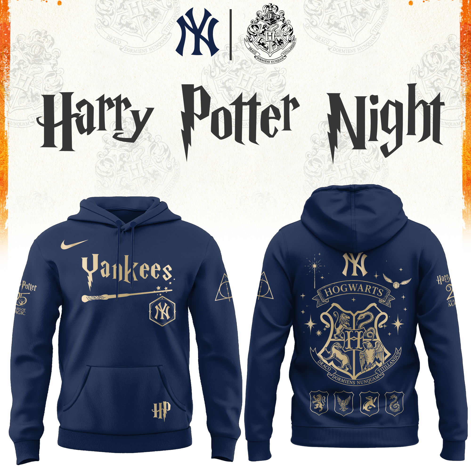 New York Yankees Harry Potter Limited Edition Hoodie v2