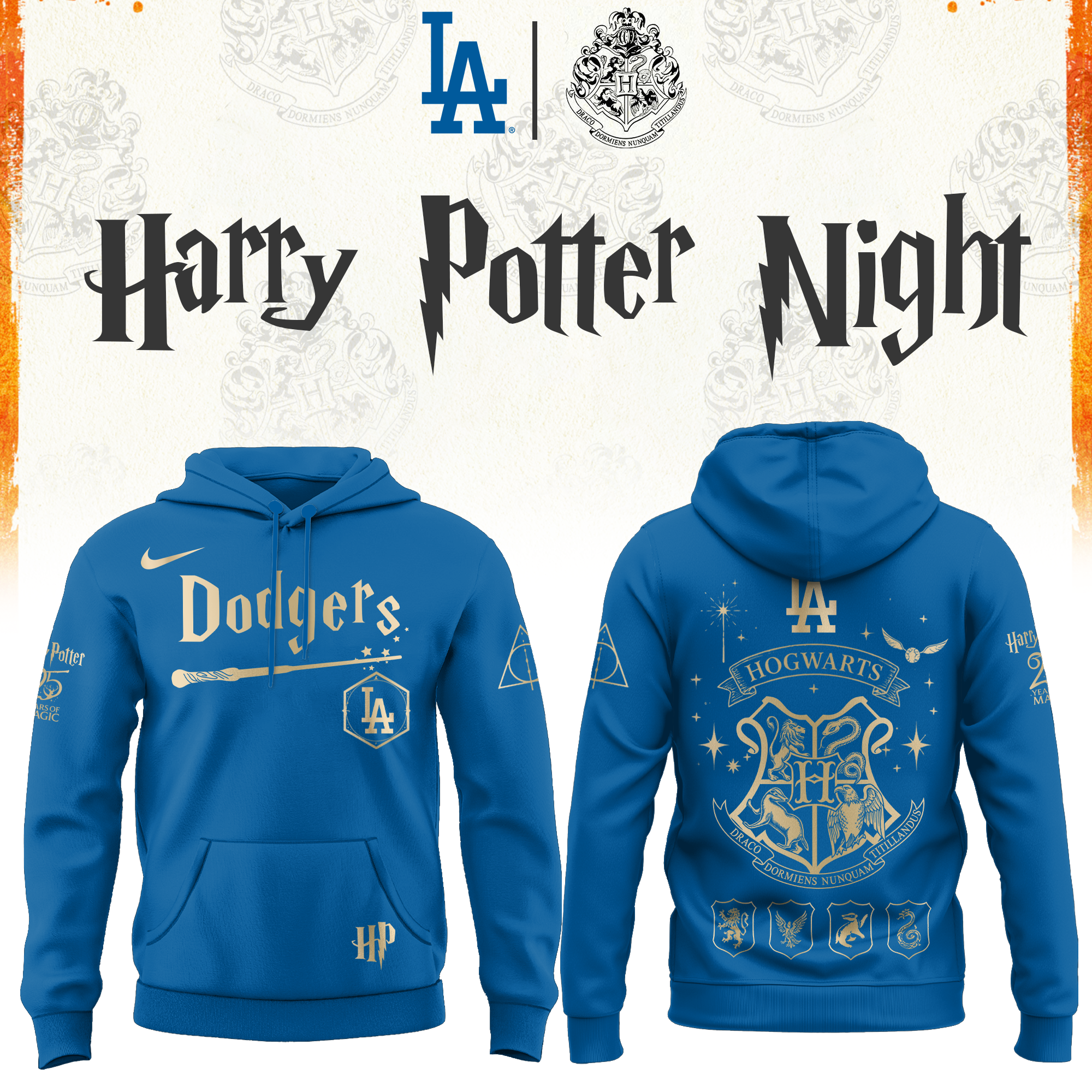 Los Angeles Dodgers Harry Potter Night Limited Edition Hoodie