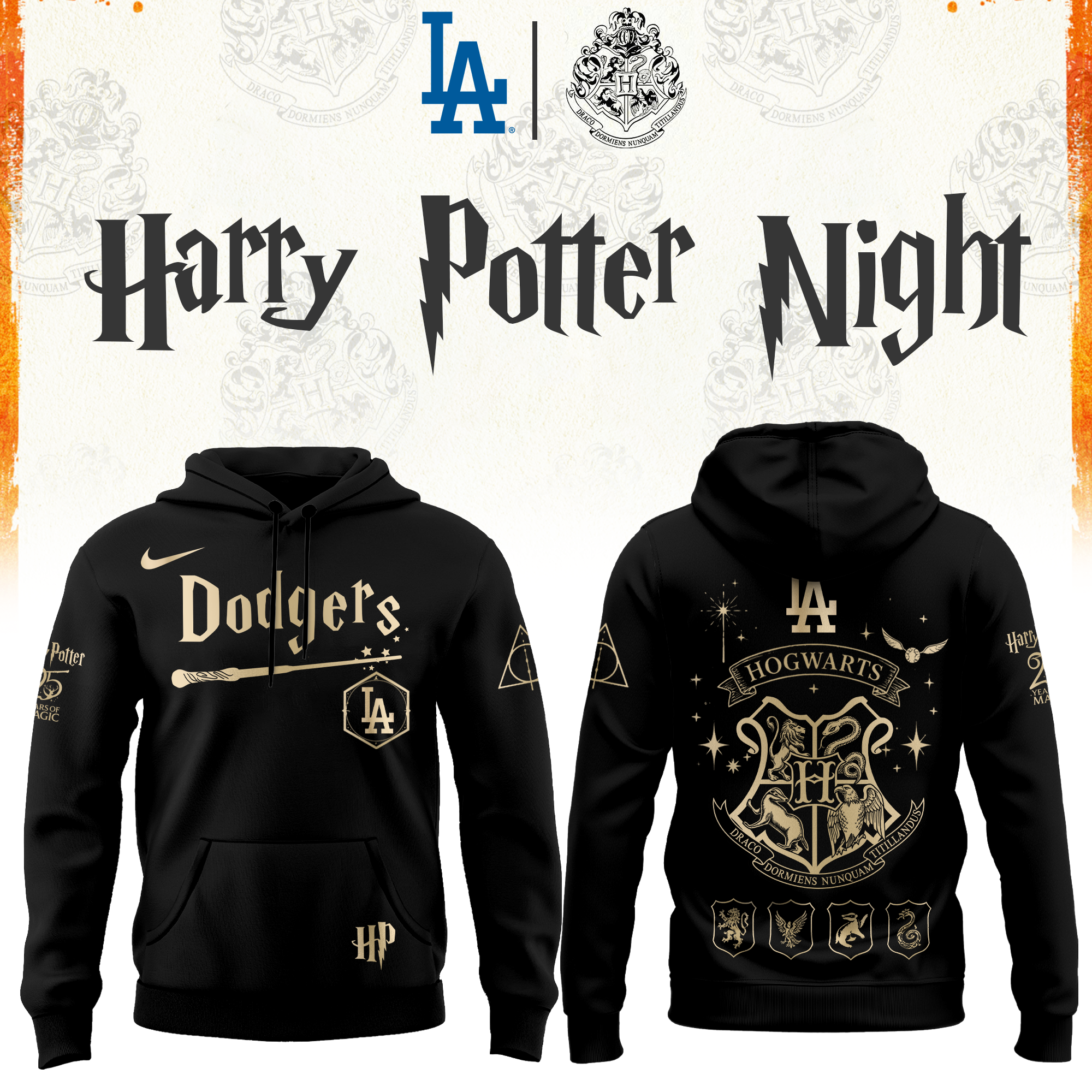Los Angeles Dodgers Harry Potter Night Limited Edition Hoodie