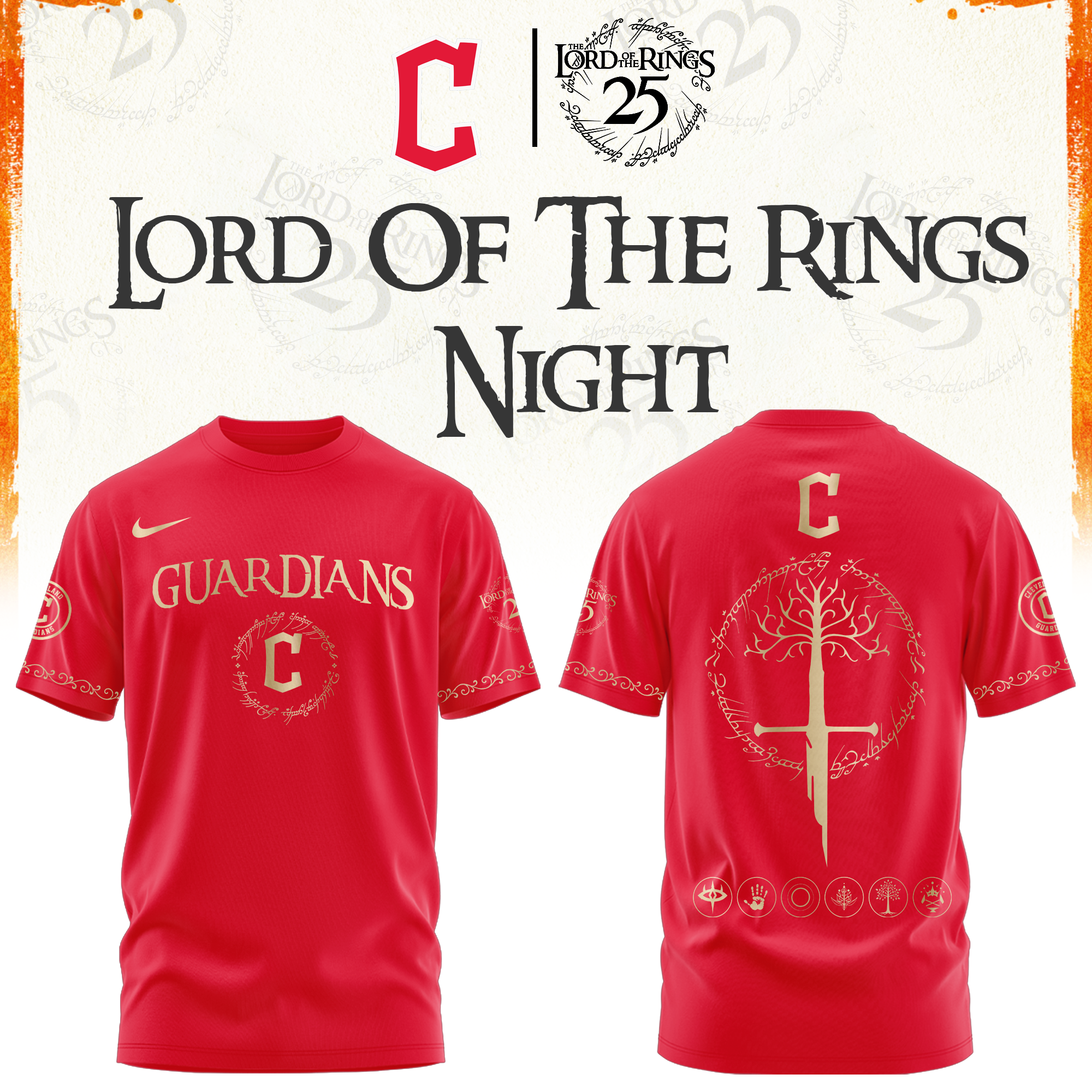 Cleveland Guardians The Lord of The Rings Limited Edition Tshirt | Cap | Jogger V2
